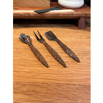 Roost Leaf Cocktail Set Spoon Fork Knife