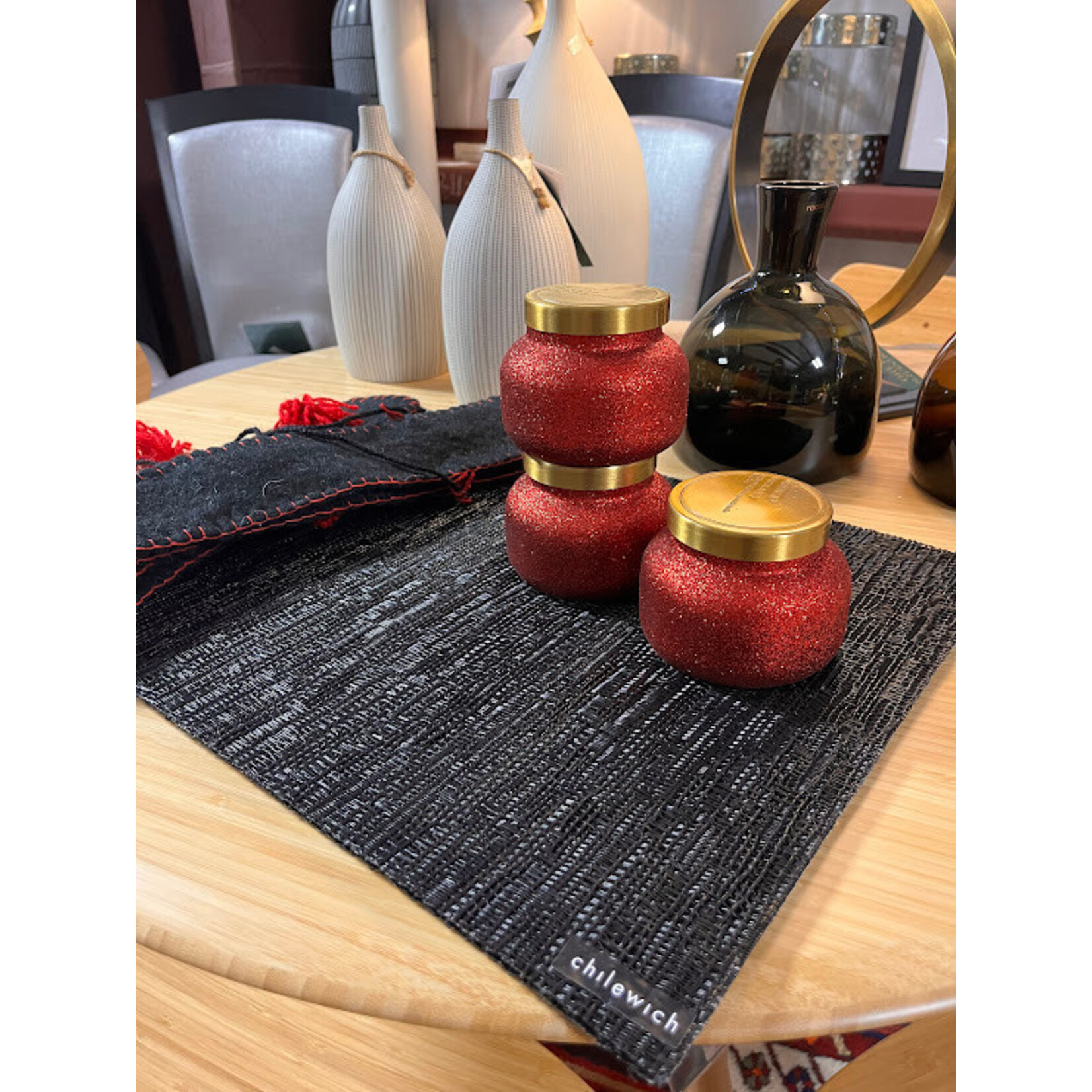 Chilewich Black Brocade Placemat