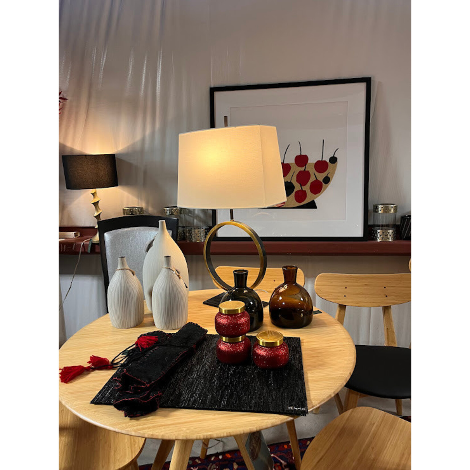 Chilewich Black Brocade Placemat