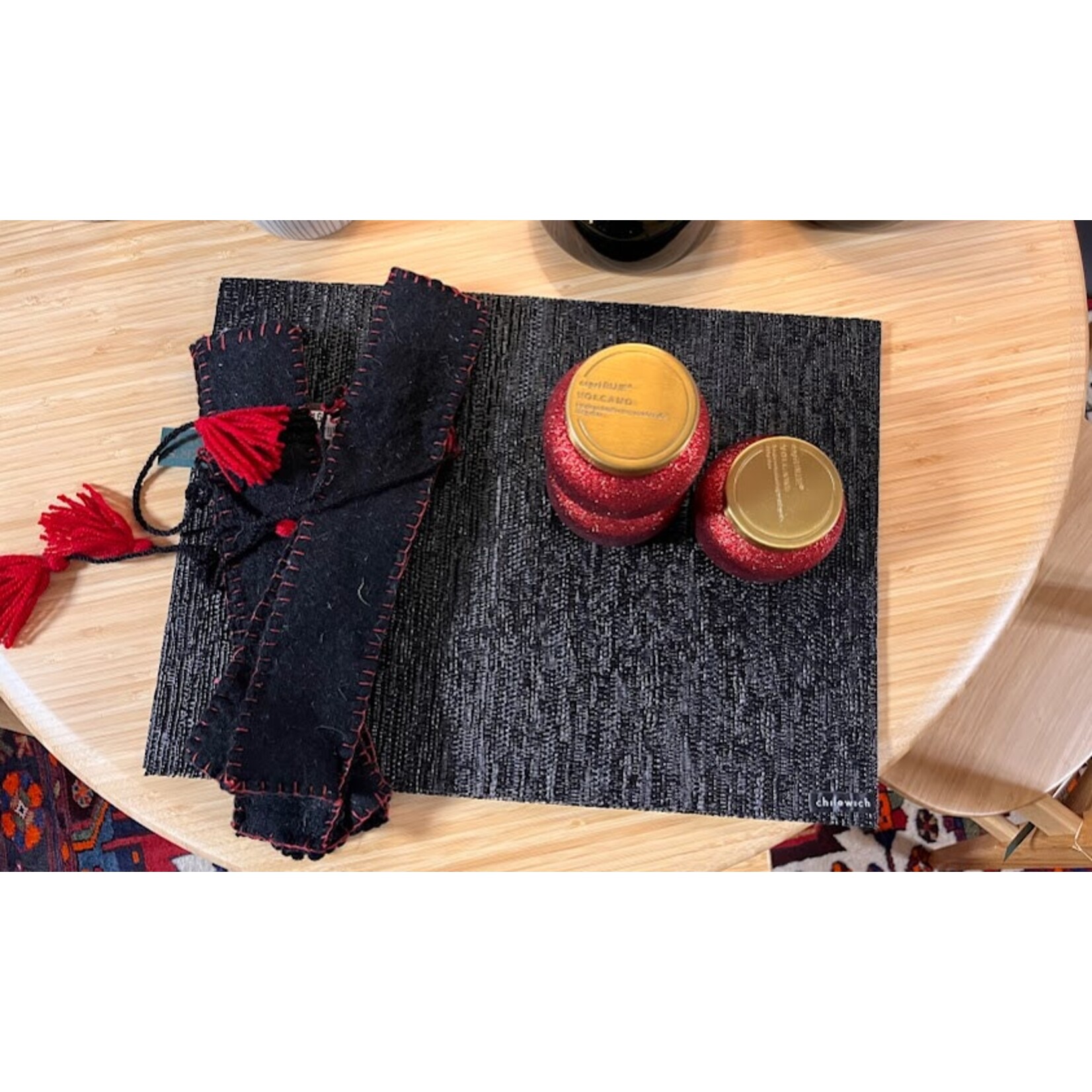 Chilewich Black Brocade Placemat