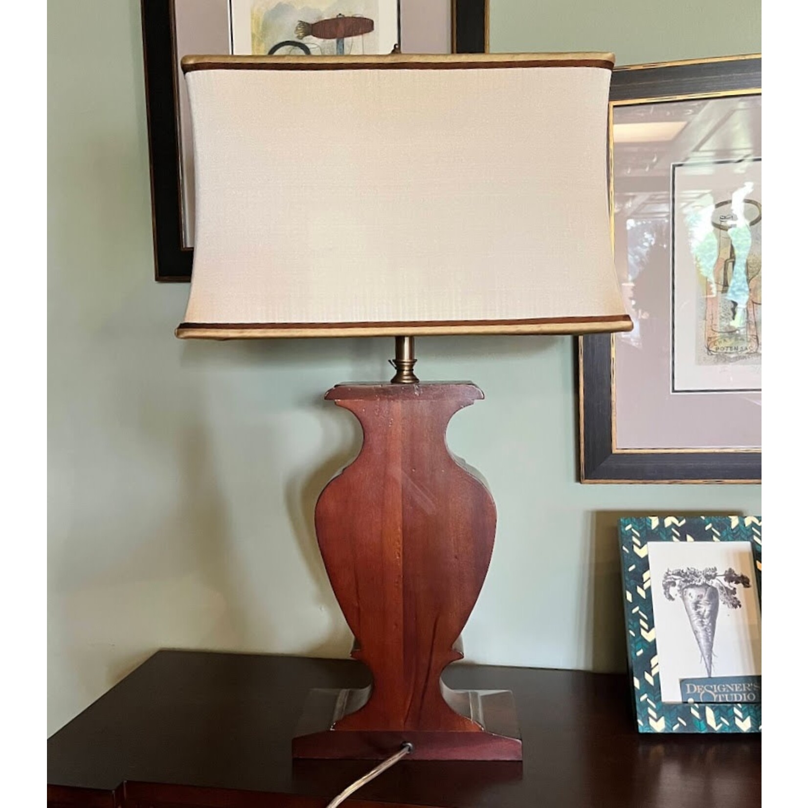 Theodore Alexander Wooden Table Lamp