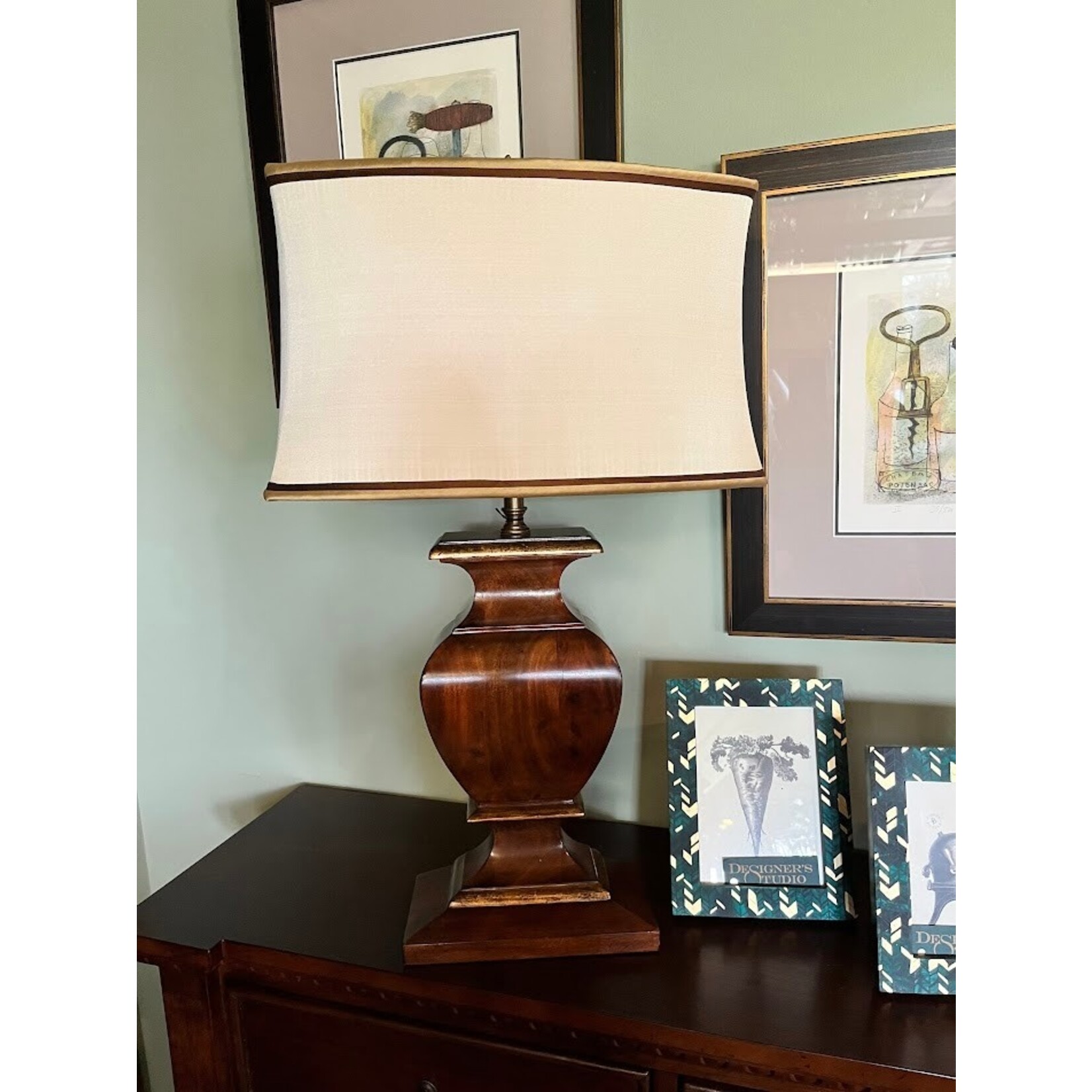 Theodore Alexander Wooden Table Lamp