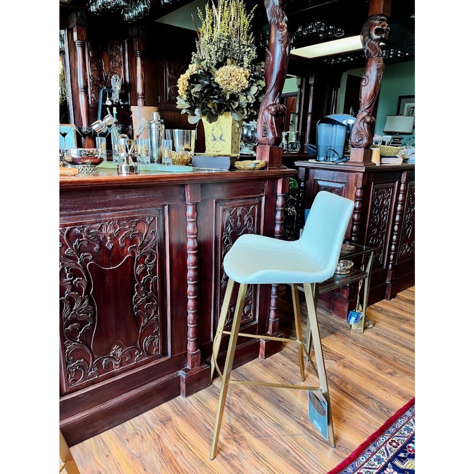 Gabby Hines Bar Stool White