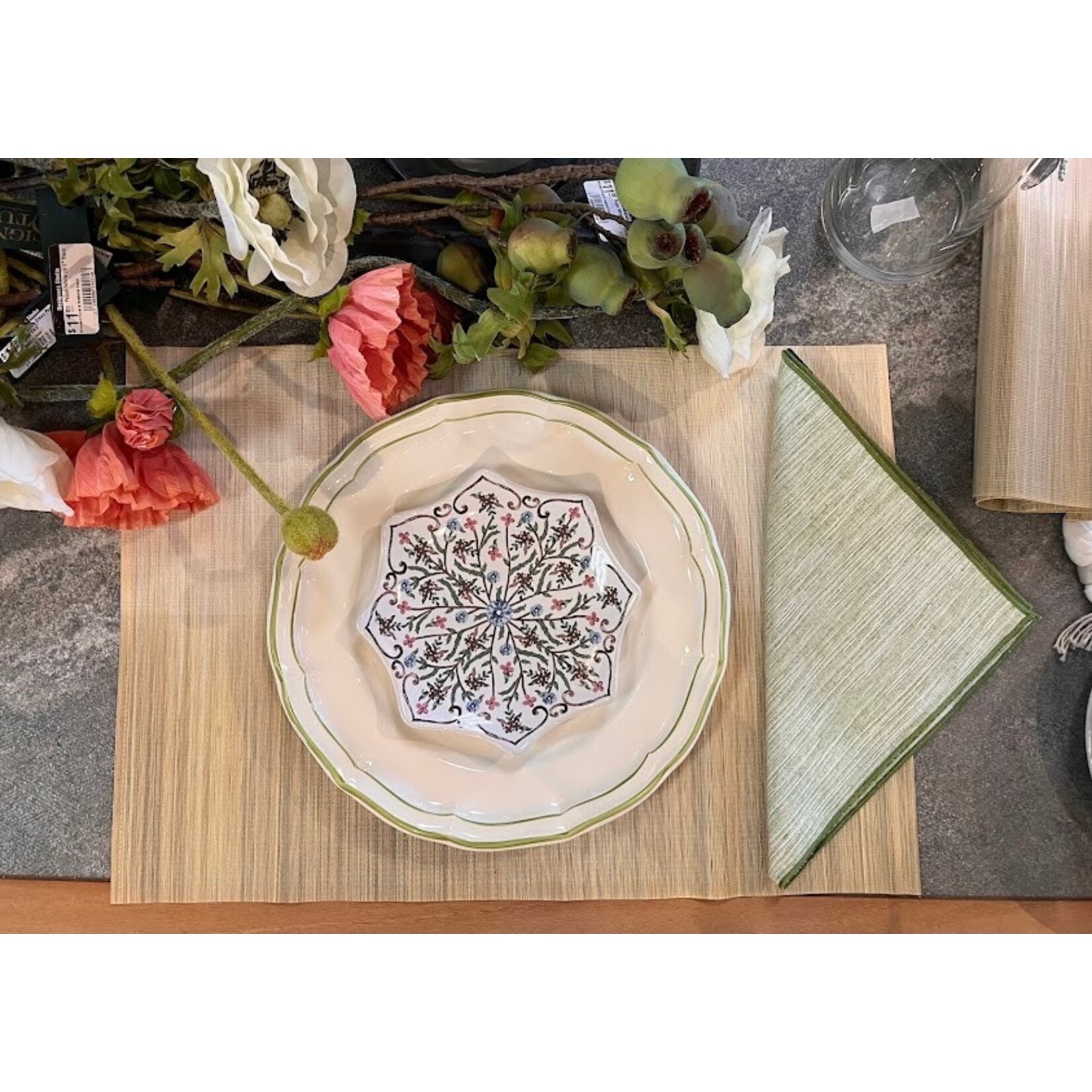 Kim Seybert Ombre Placemat Ivory and Natural