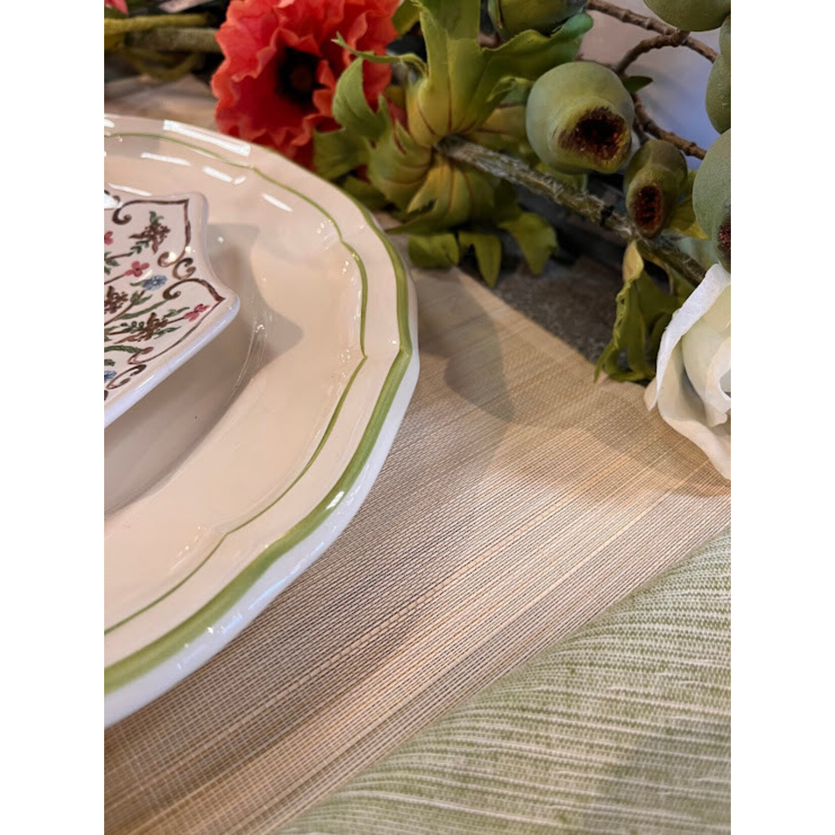 Kim Seybert Ombre Placemat Ivory and Natural