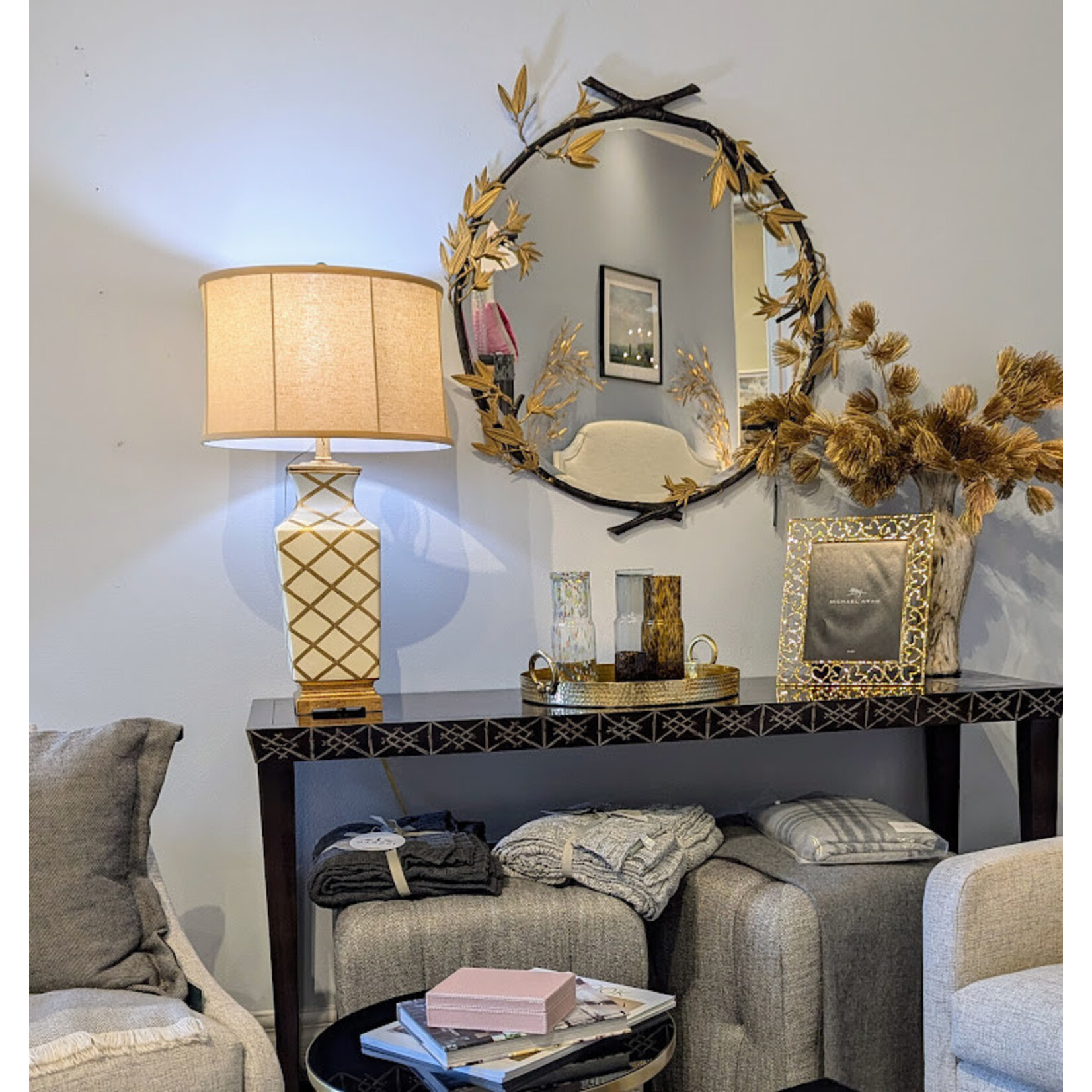 Wildwood Gold Diamond Table Lamp