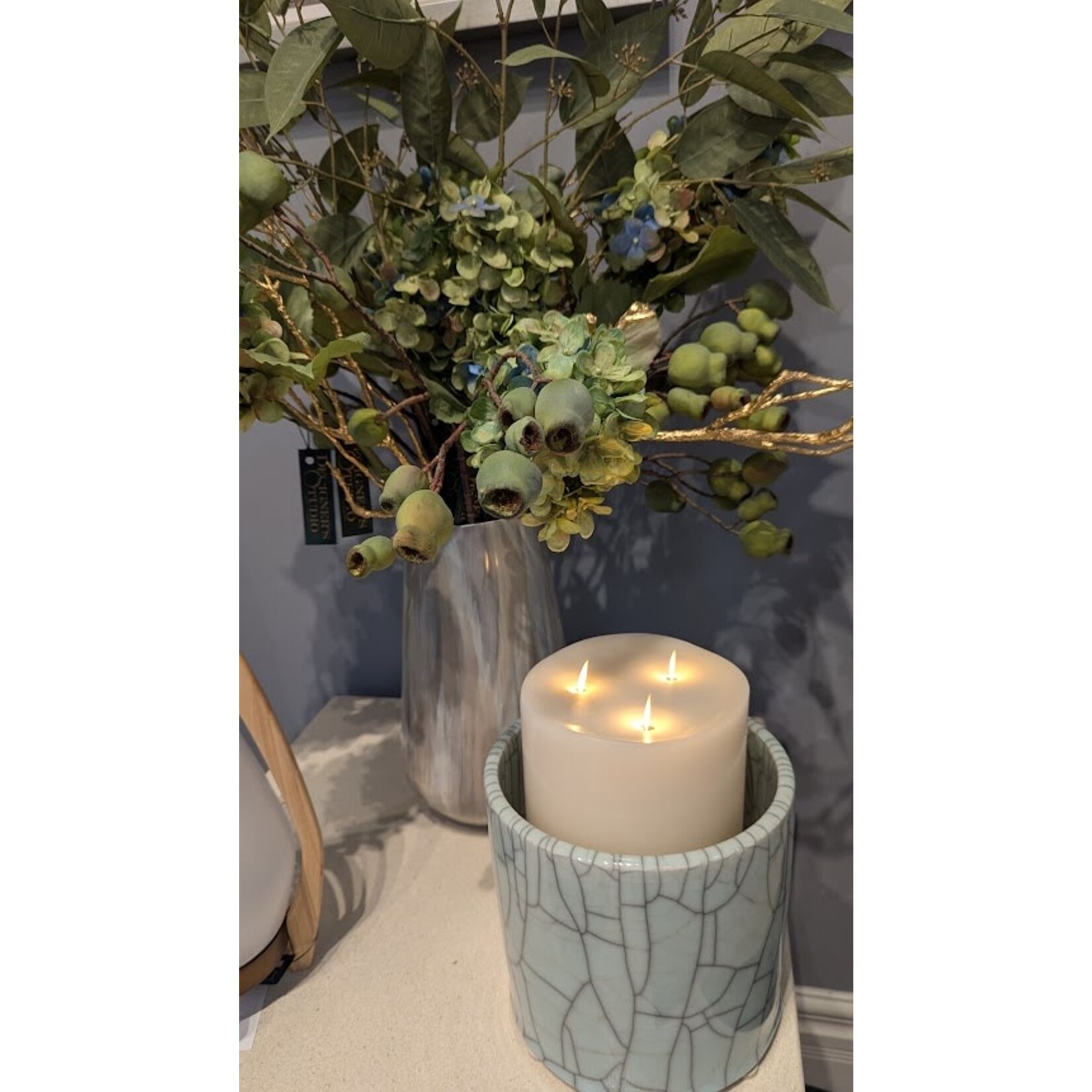 Legend of Asia Crackle Celadon Orchid Pot