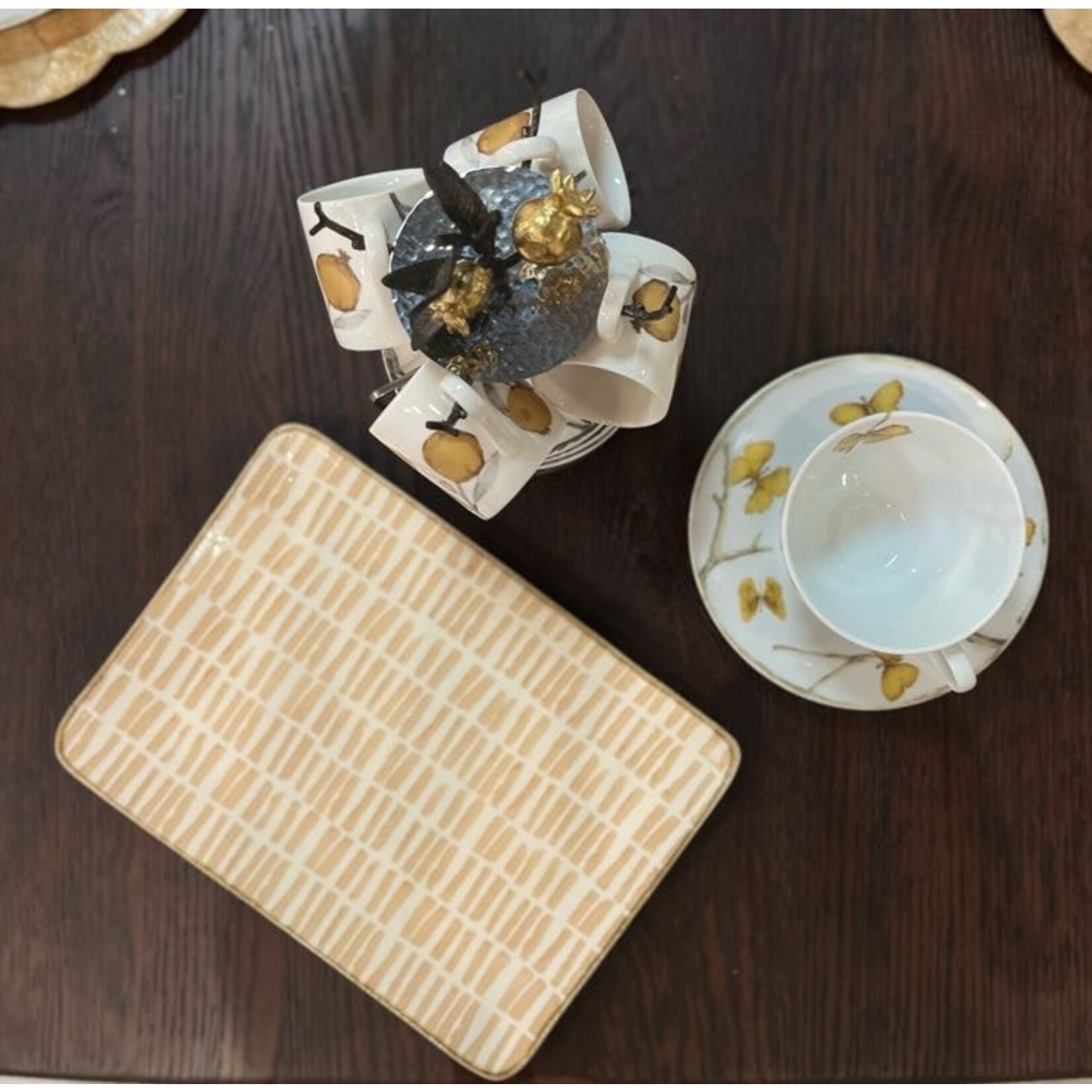 Vietri Earth Bamboo Rectangular Platter 11x8