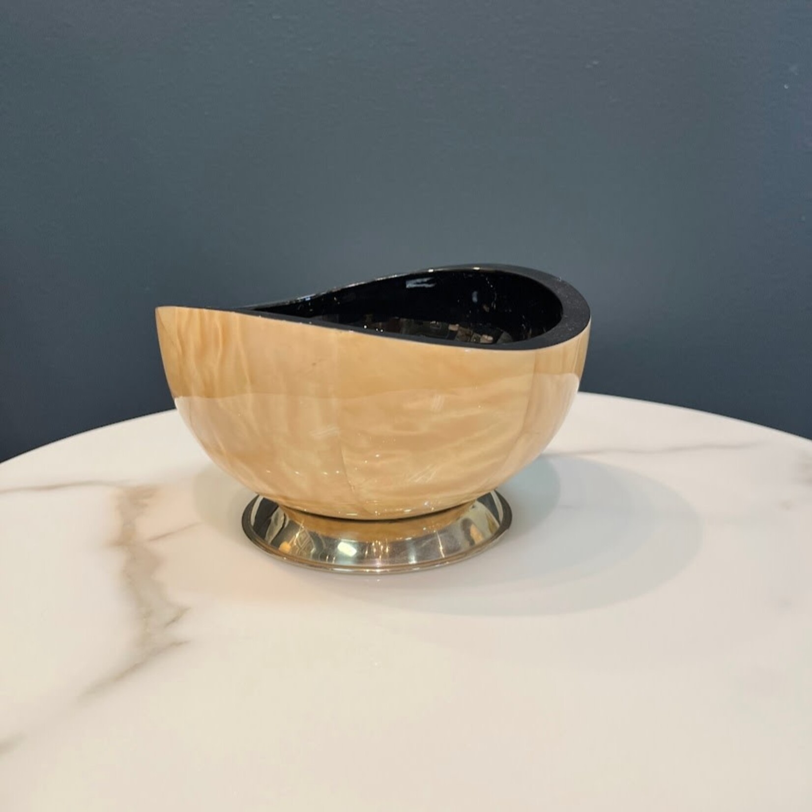LaDorada Burl Veneer Accent Bowl