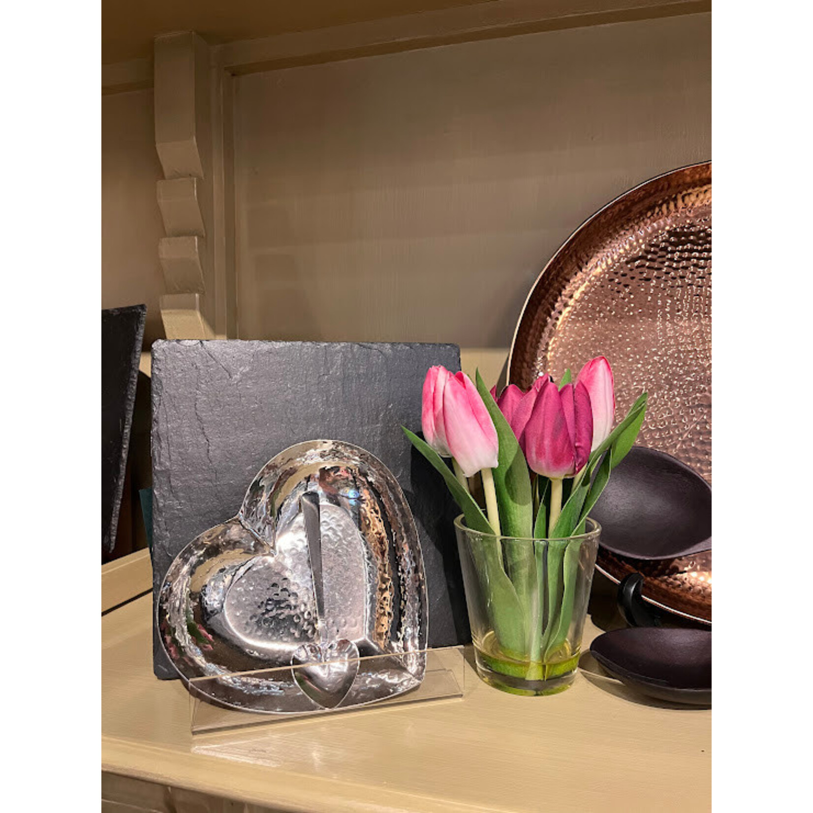 Napa Home and Garden Dutch Tulip Faux Floral Arrangement in Vase 7.5"