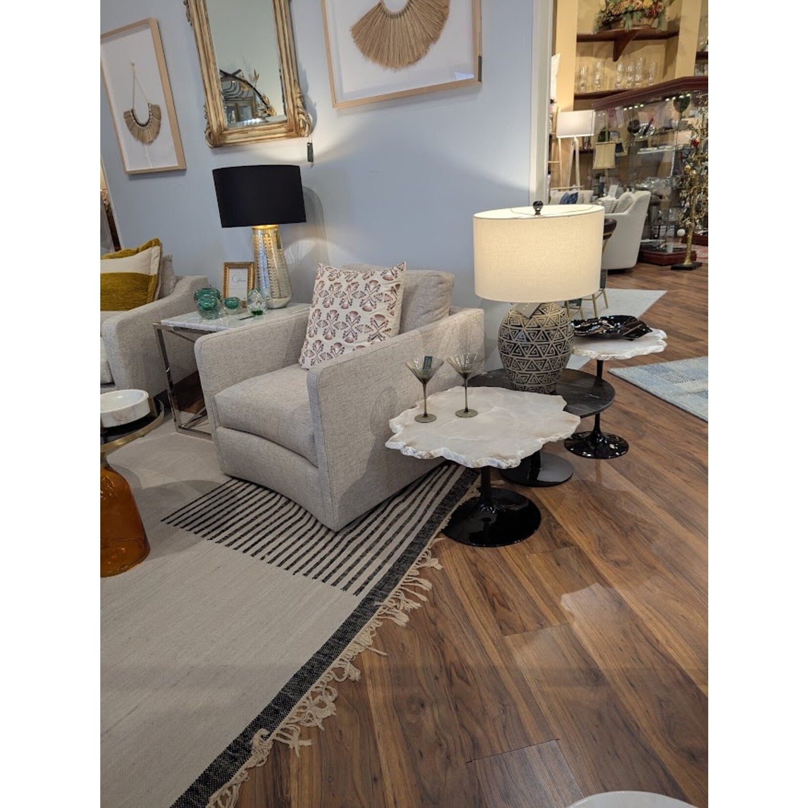 Stone International Alabaster Small Coffee Table