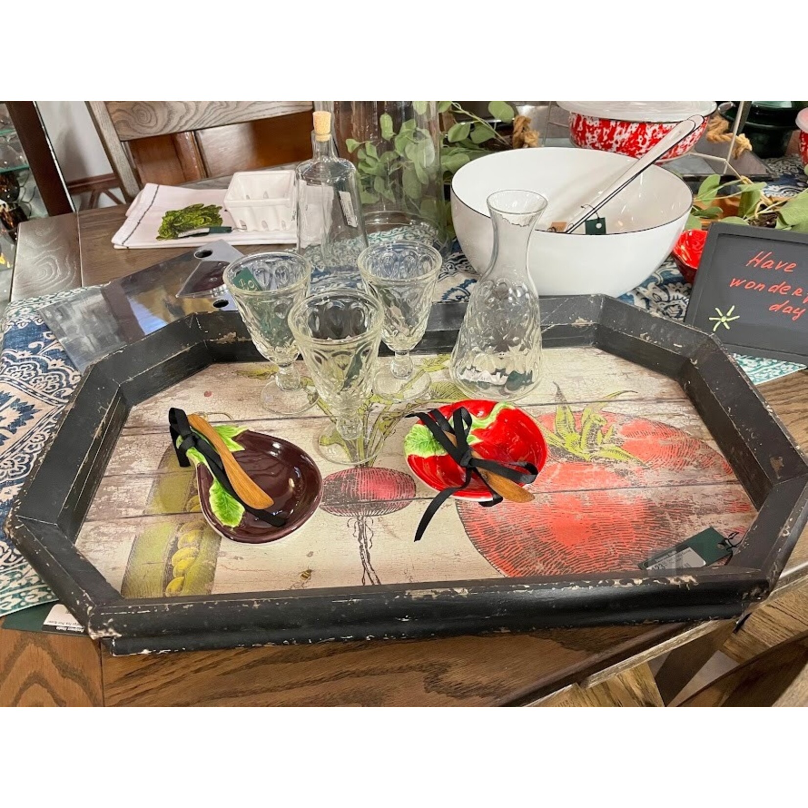Two's Company Farm to Table Serving Tray Large