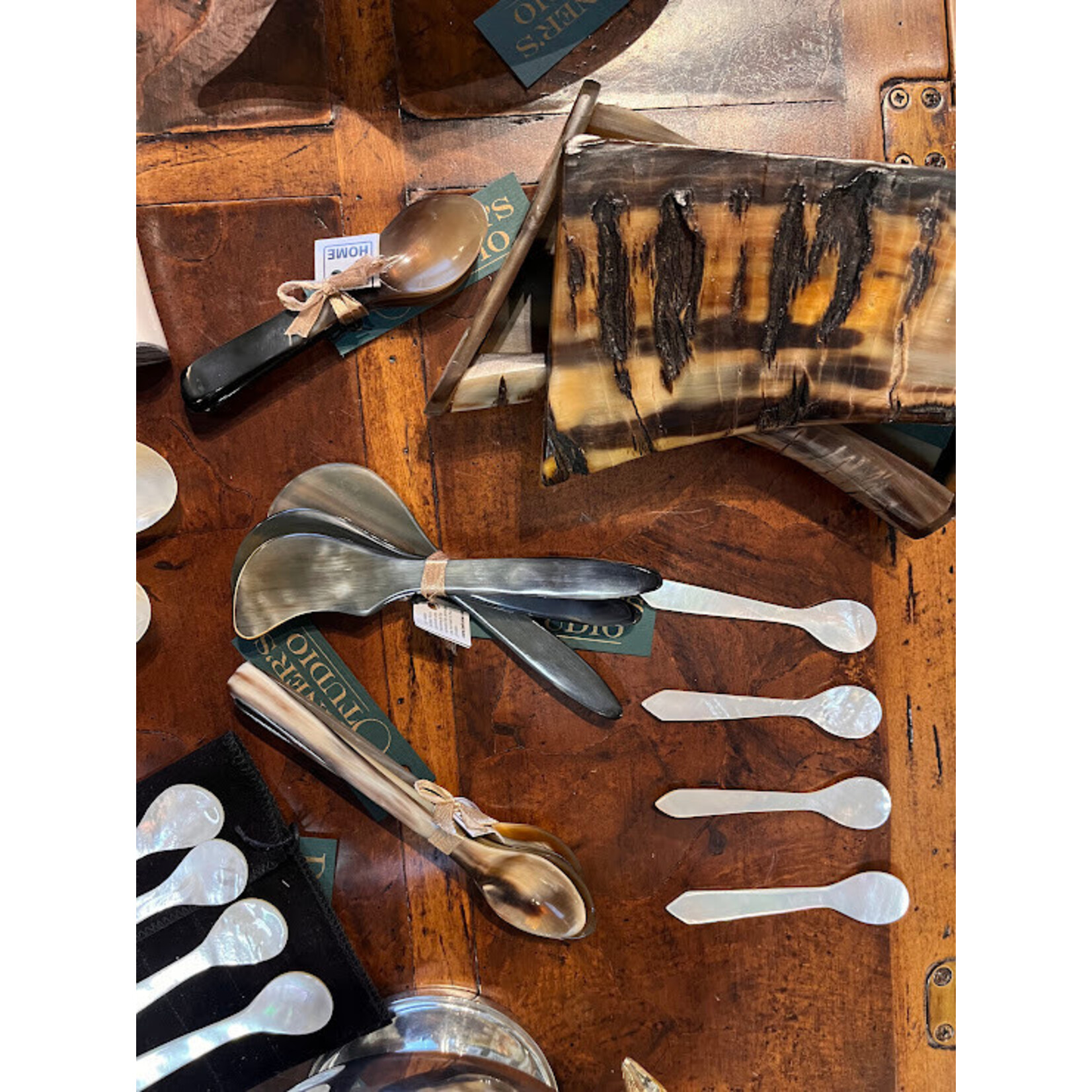 be Home Horn Teaspoon 6" Set of 4