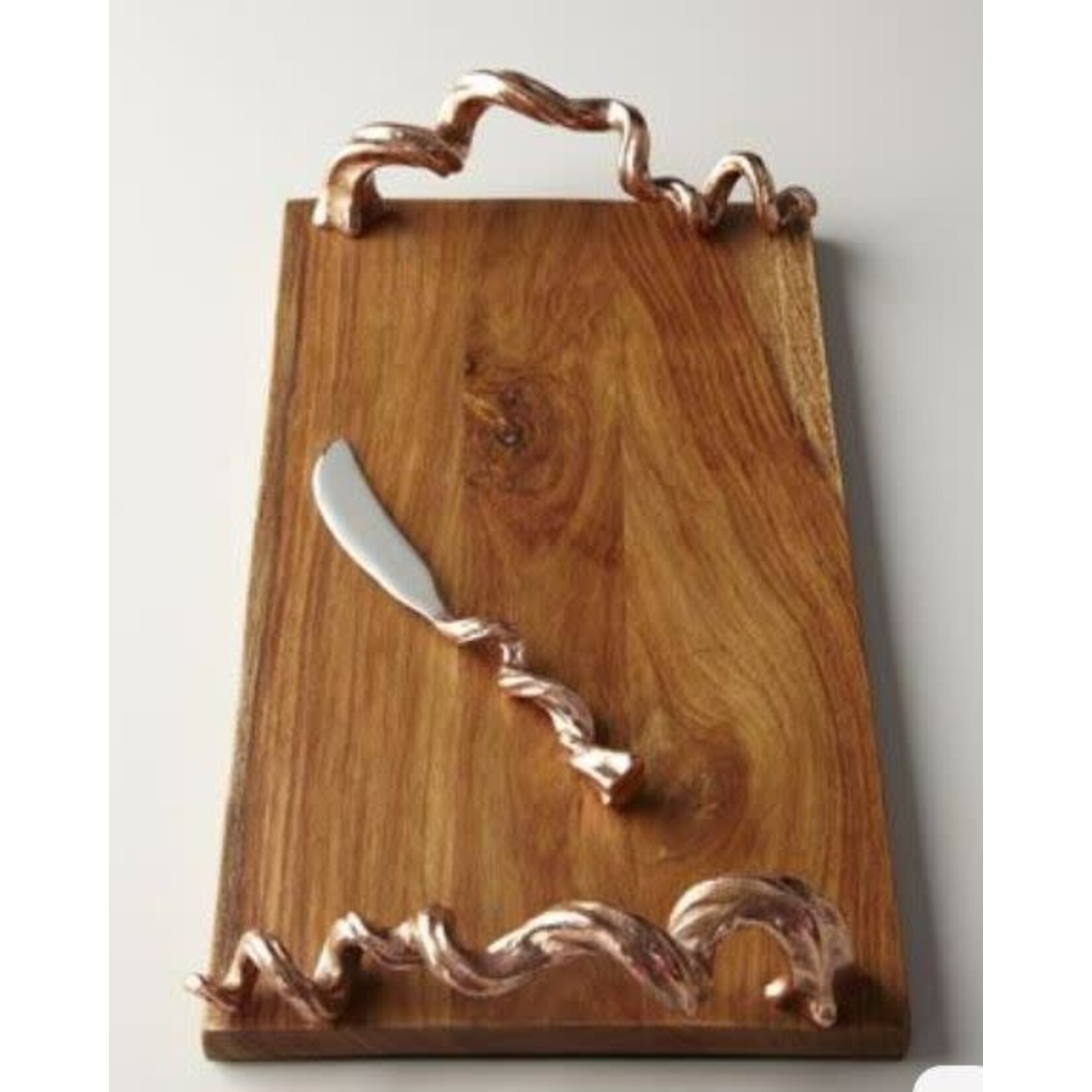 Michael Aram Gourd & Vine Board and Knife