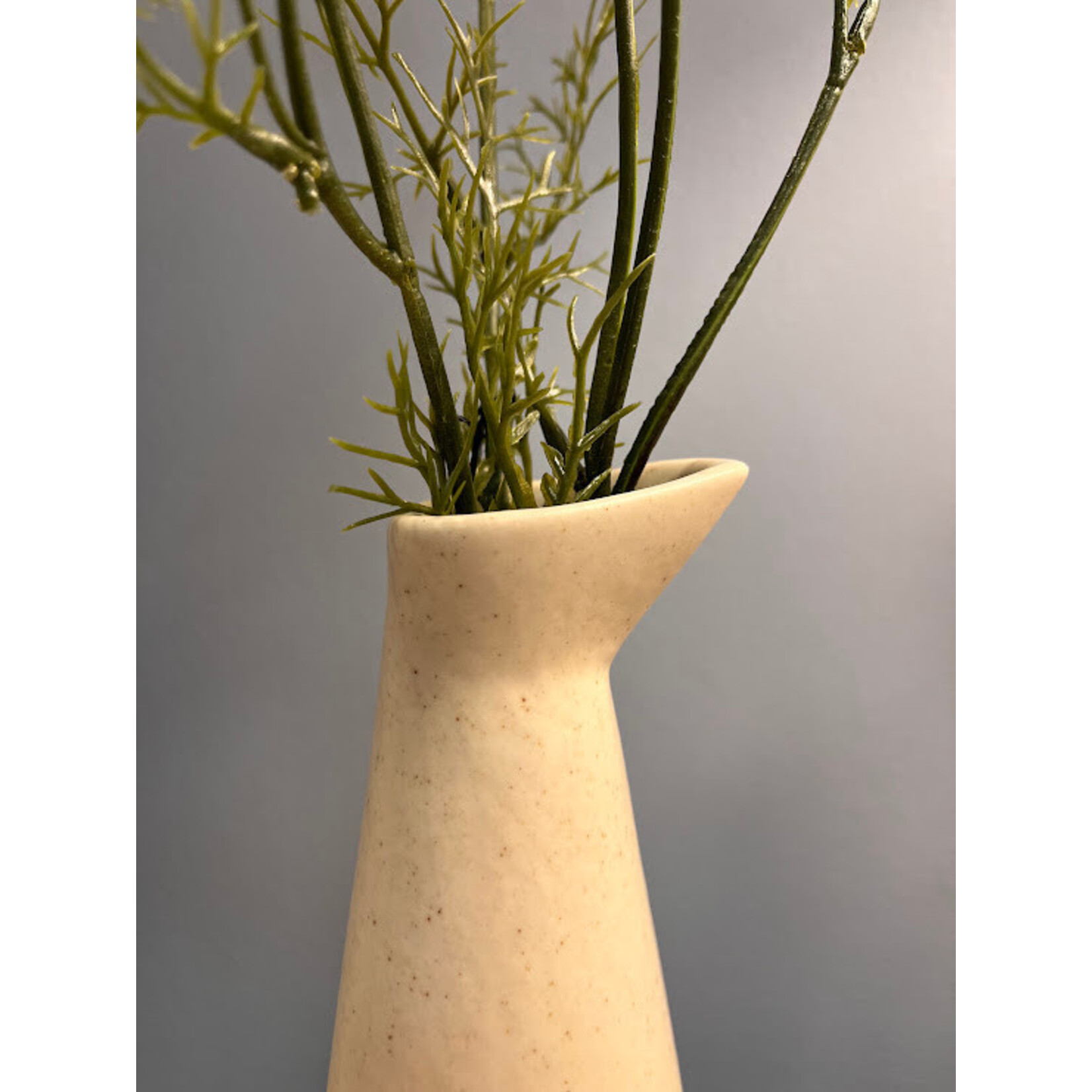 Bidk Home Cream Ceramic Pitcher