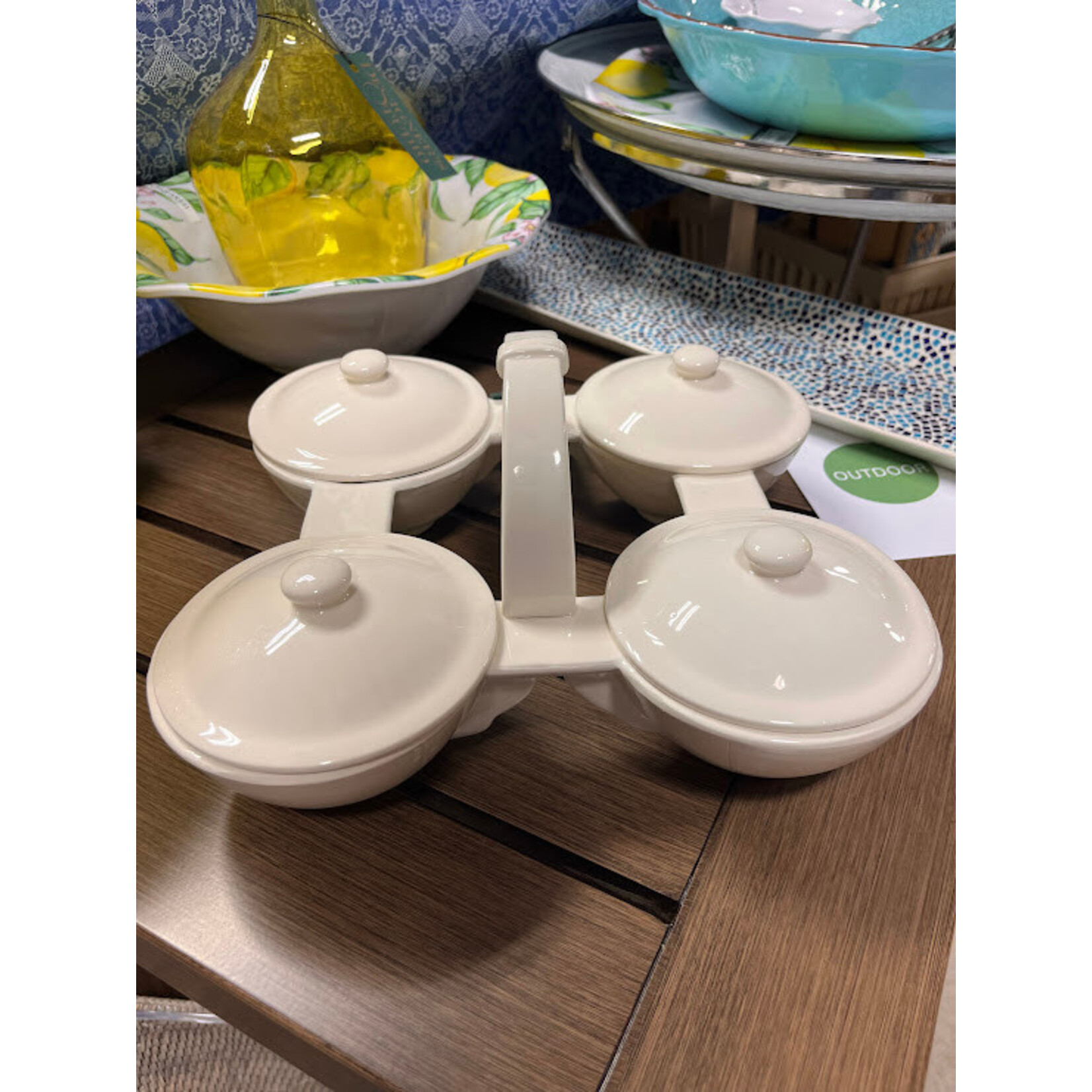Tozai Grand Tour Glazed Olive Jar Tray