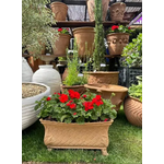 Capital Garden Products Basket Weave Lightweight Weather-Resistant Trough Planter