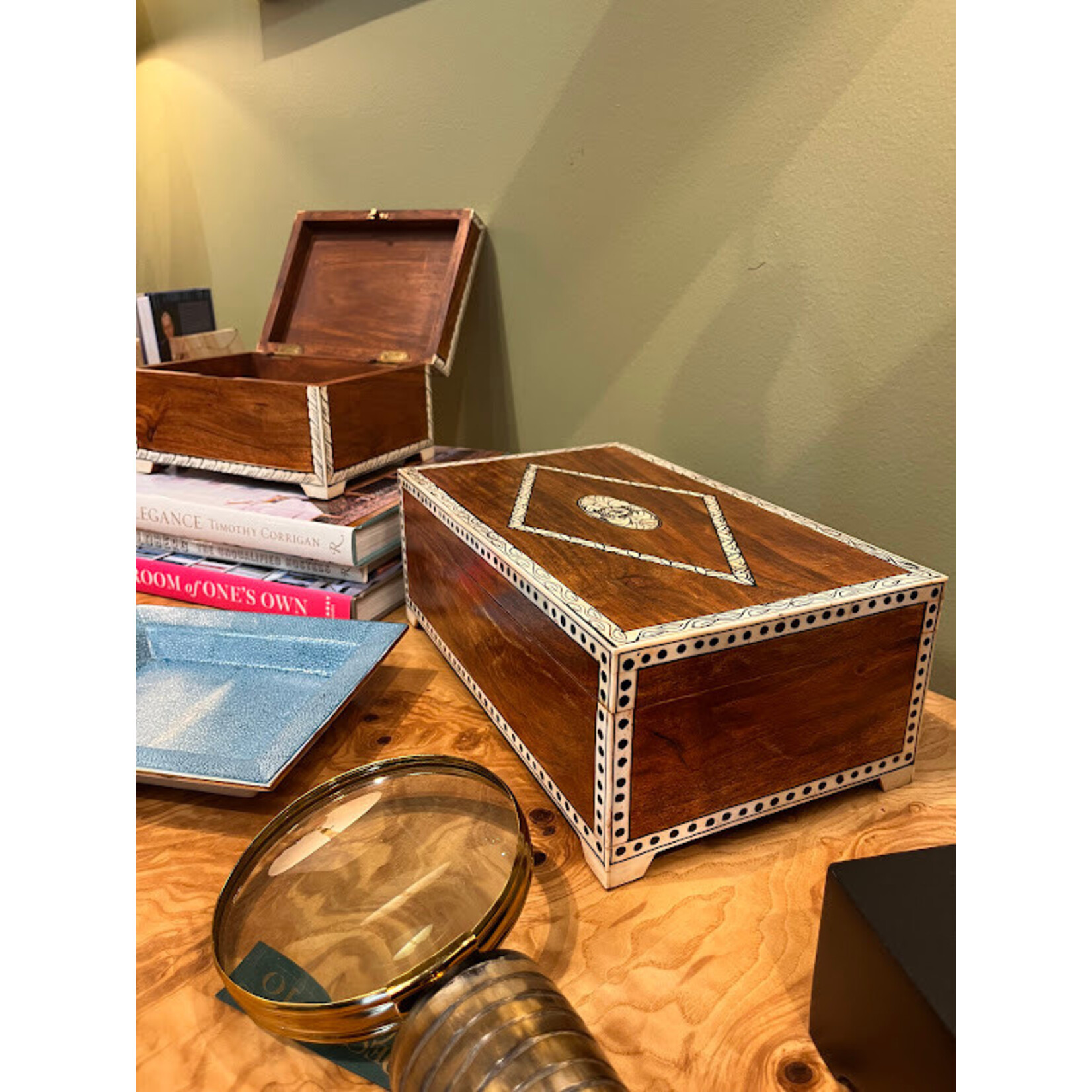 Tozai Inlaid Hand Painted Box Large