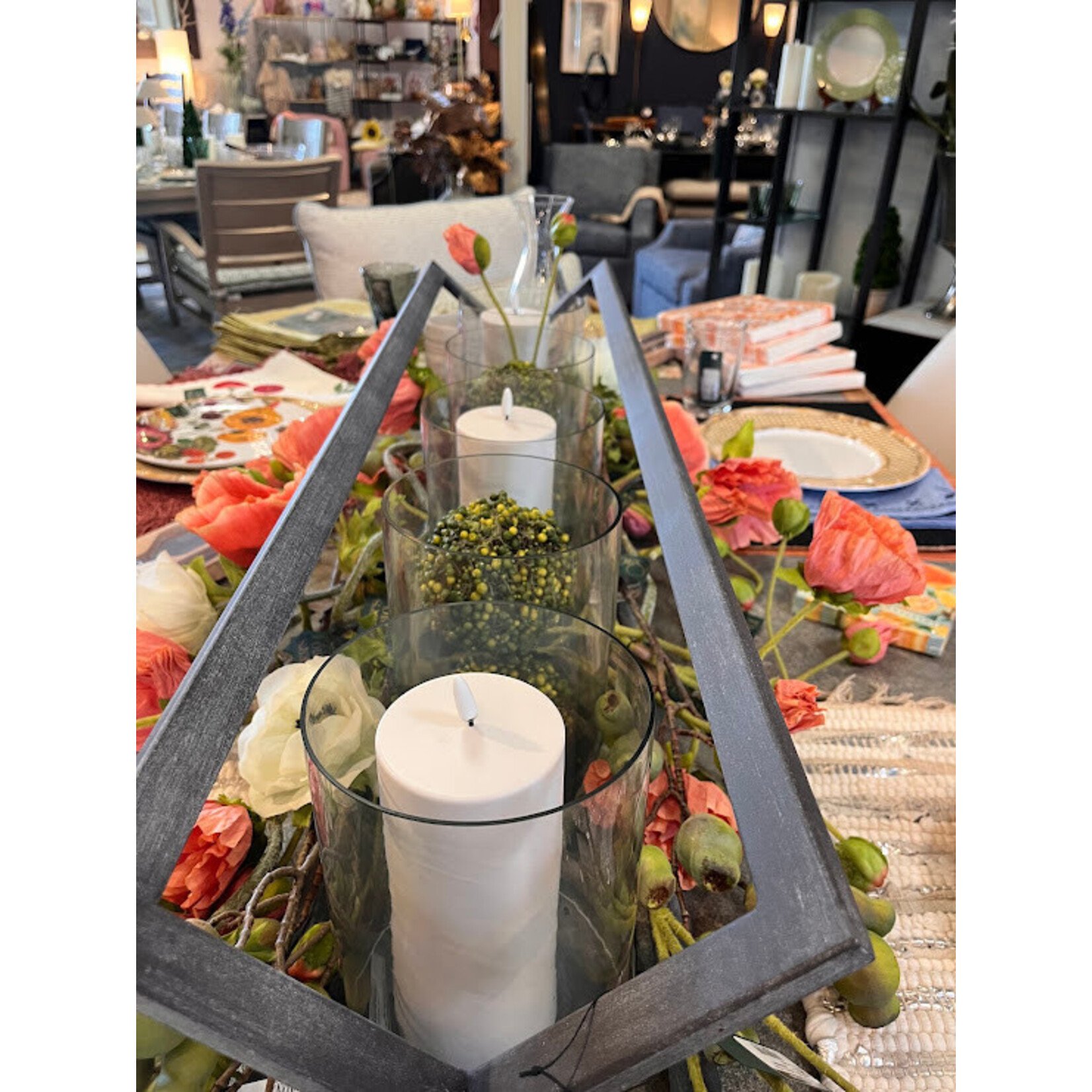 Napa Home and Garden Baxton Aged Zinc 5 Pillar Candleholder