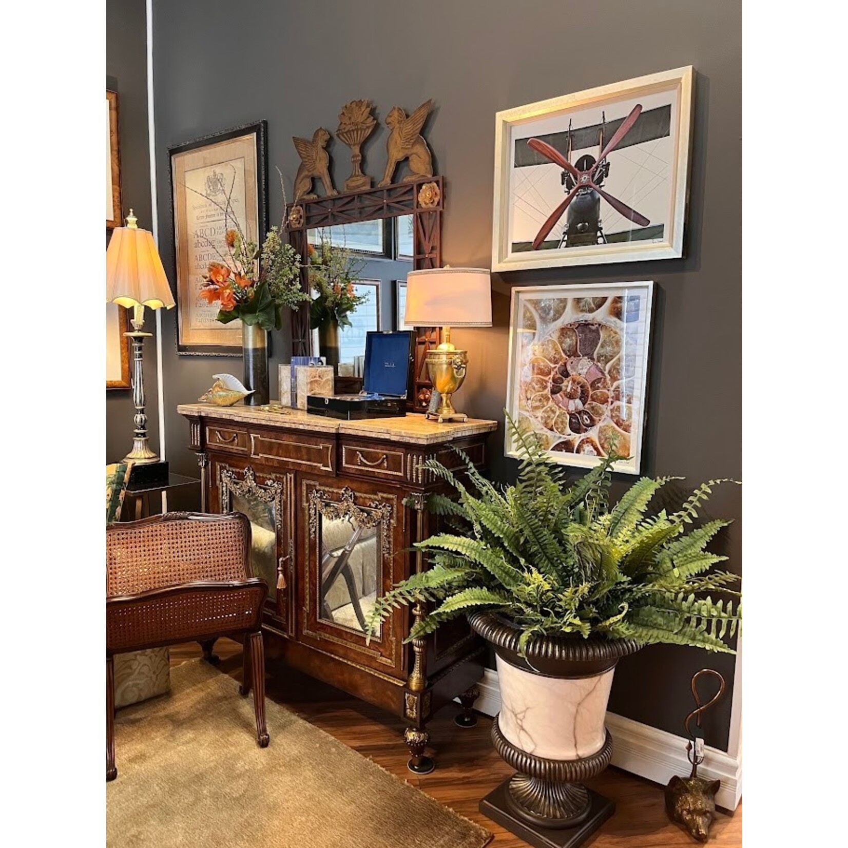 Winward Home Artificial Staged Boston Fern 28"