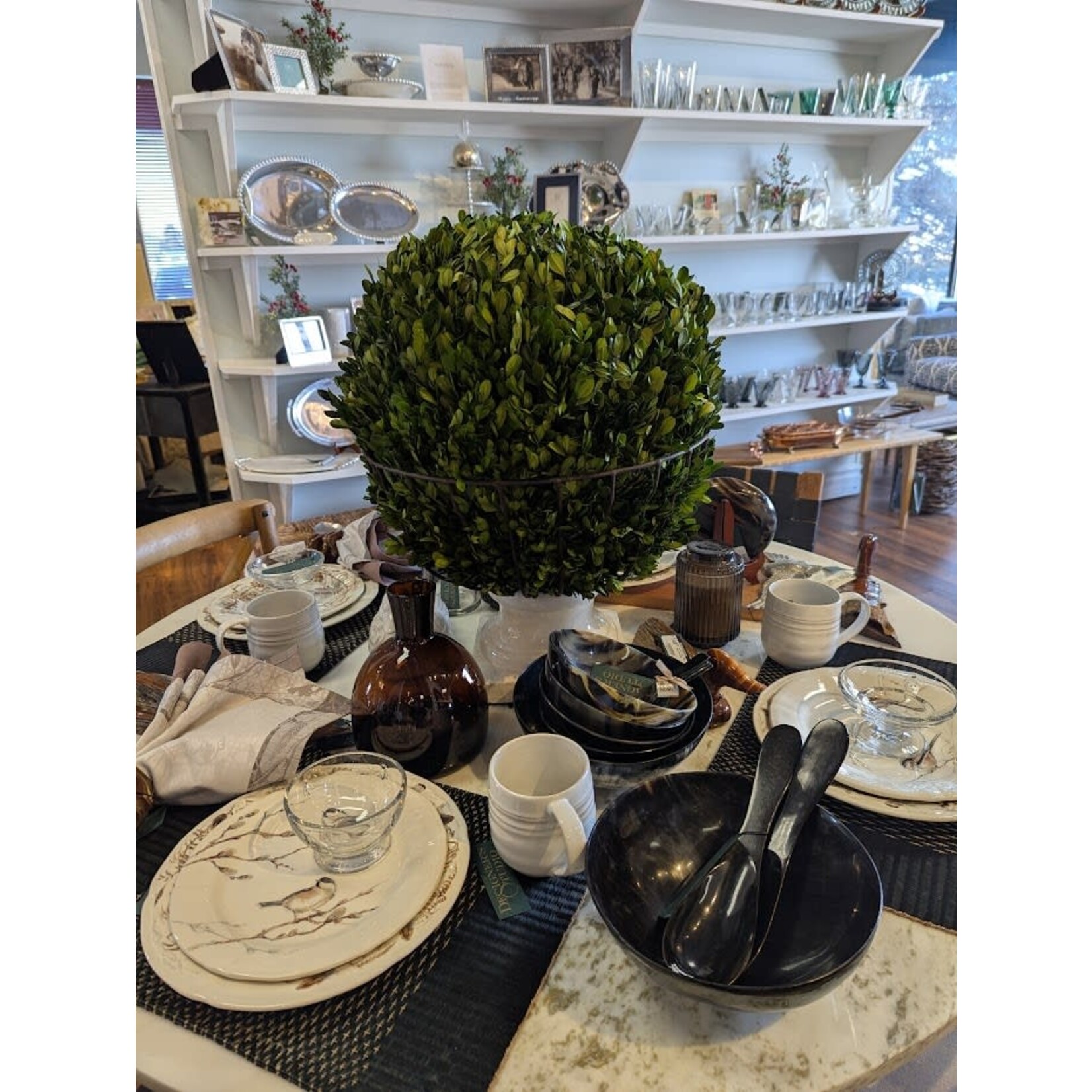 Winward Home Preserved Boxwood Ball 16"