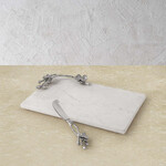 Michael Aram White Orchid Cheeseboard & Knife