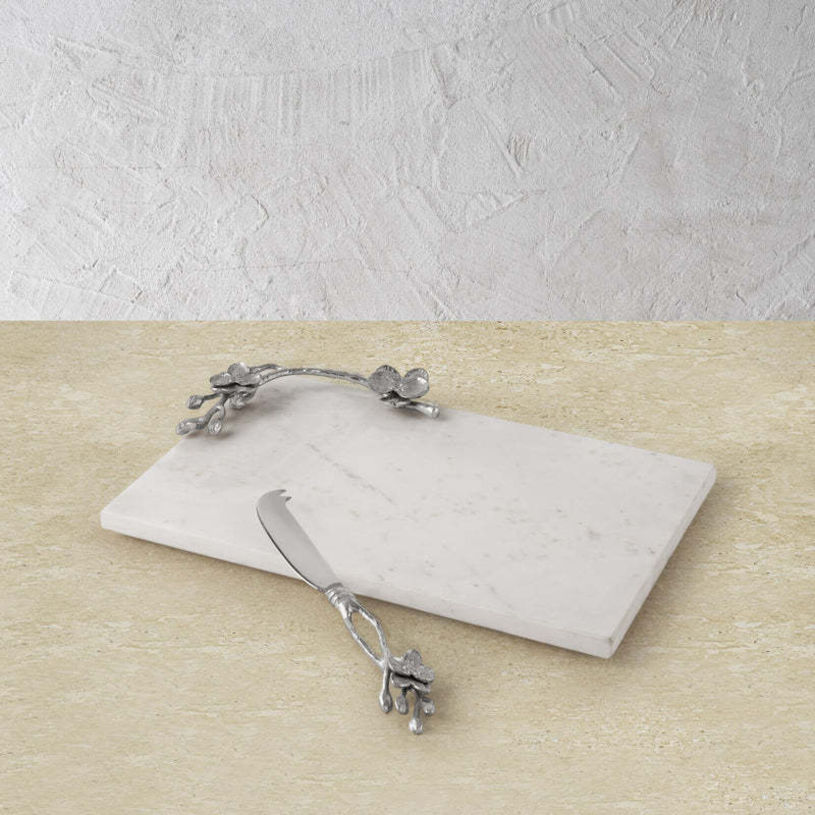 Michael Aram White Orchid Cheeseboard & Knife Large