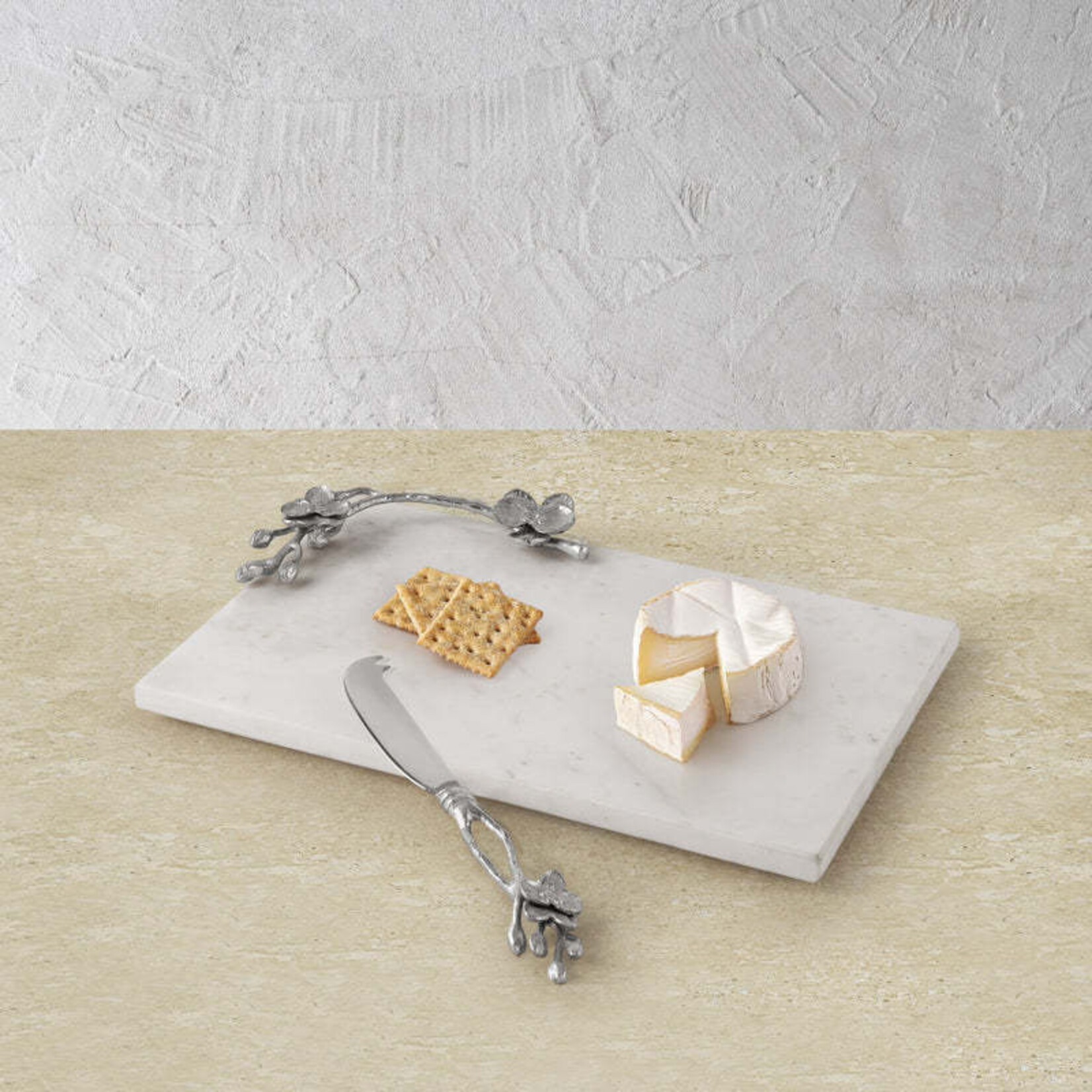 Michael Aram White Orchid Cheeseboard & Knife