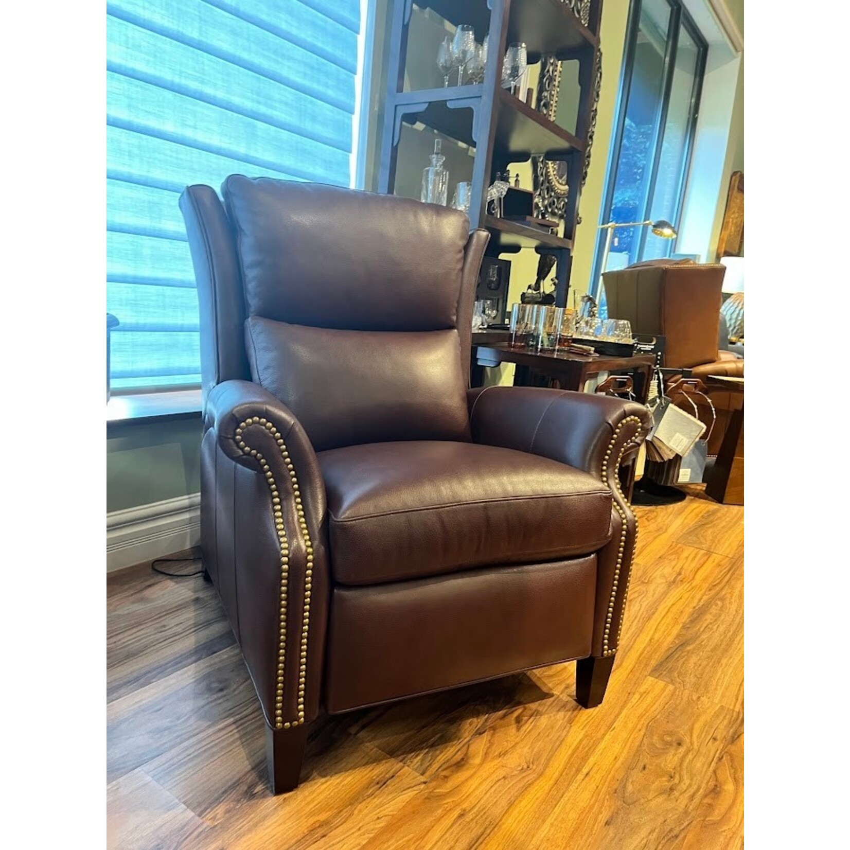 Hancock & Moore LLC Stillwell Power Recliner Fenway Cedar Leather