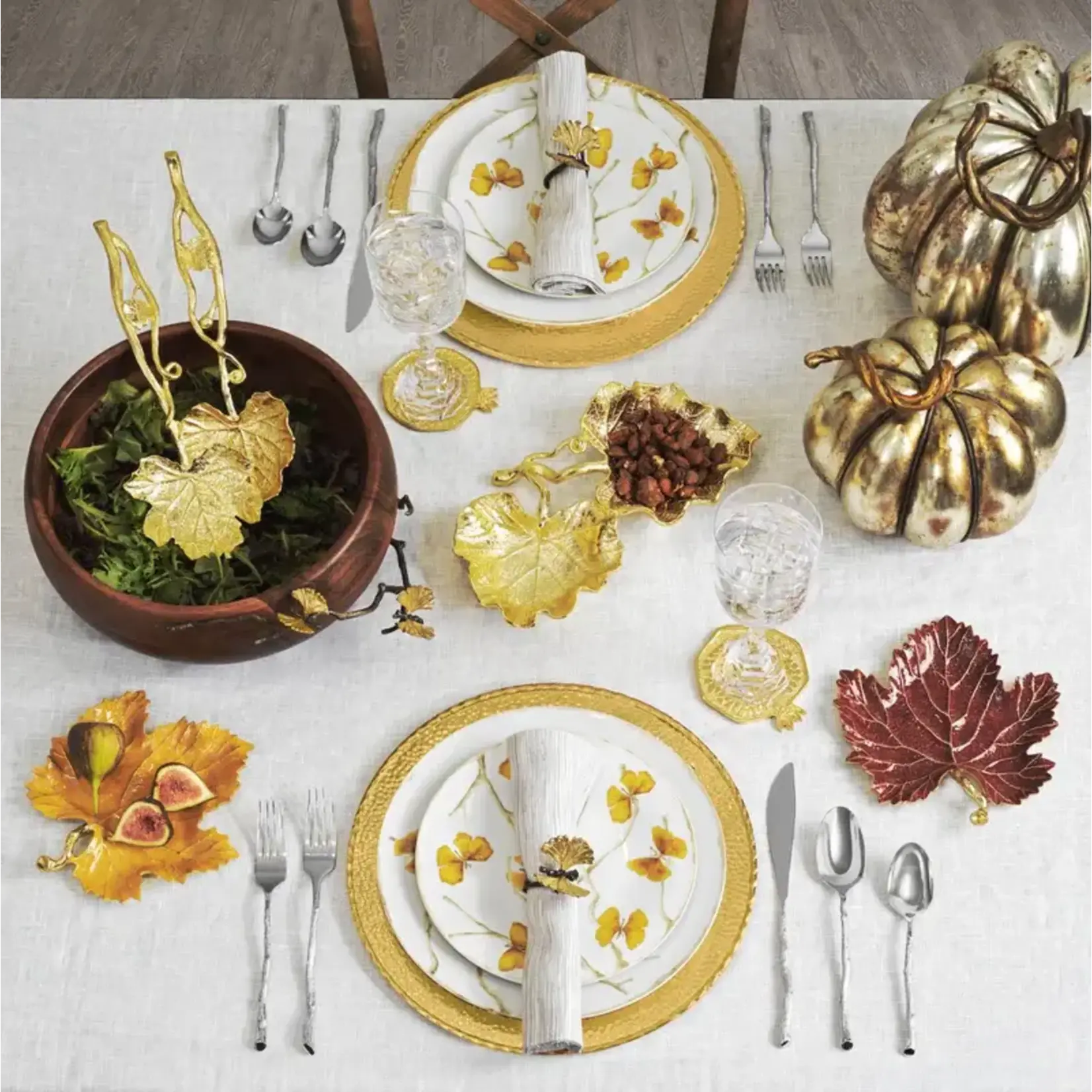 Michael Aram Butterfly Ginkgo Dinner Plate Gold