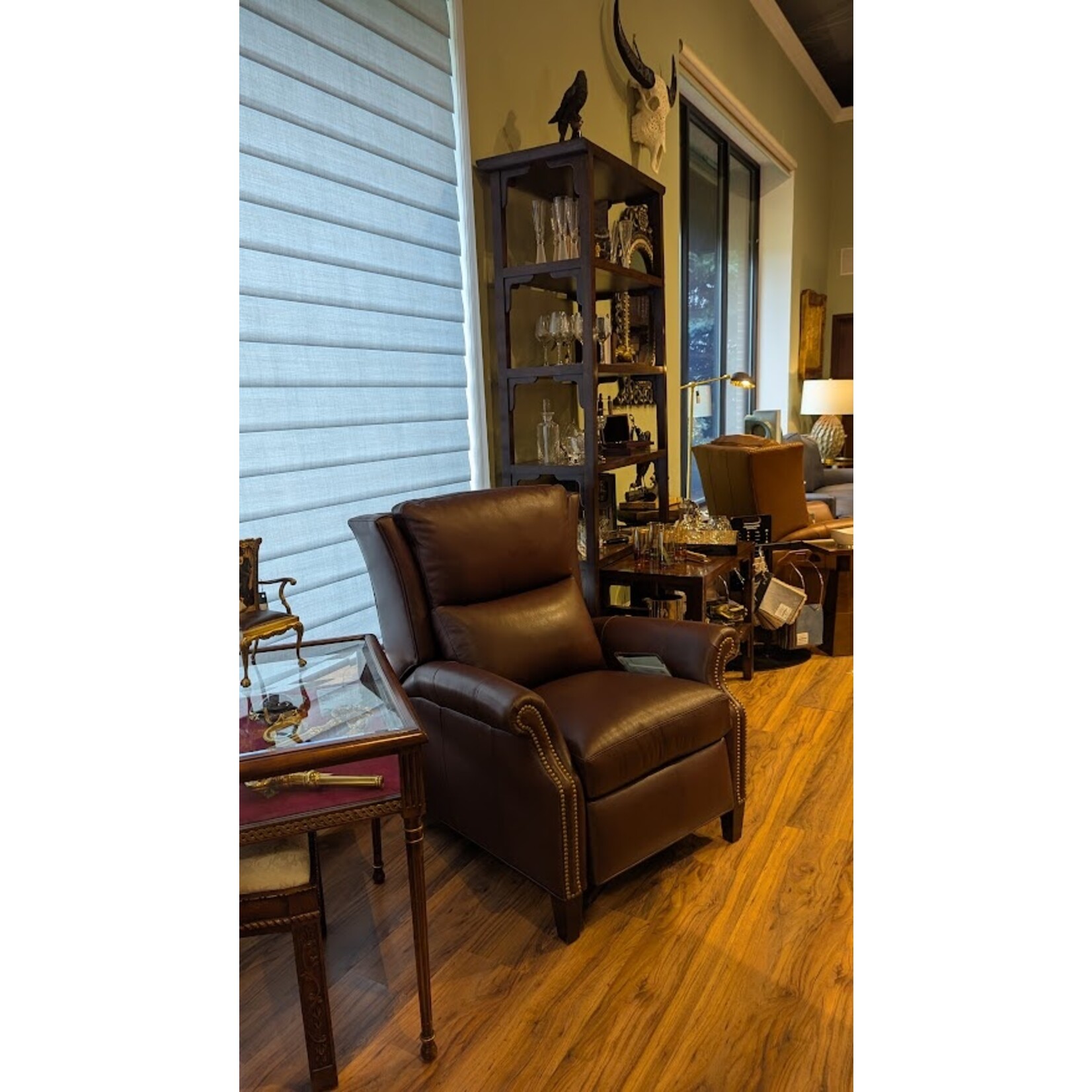 Hancock & Moore LLC Stillwell Power Recliner Fenway Cedar Leather