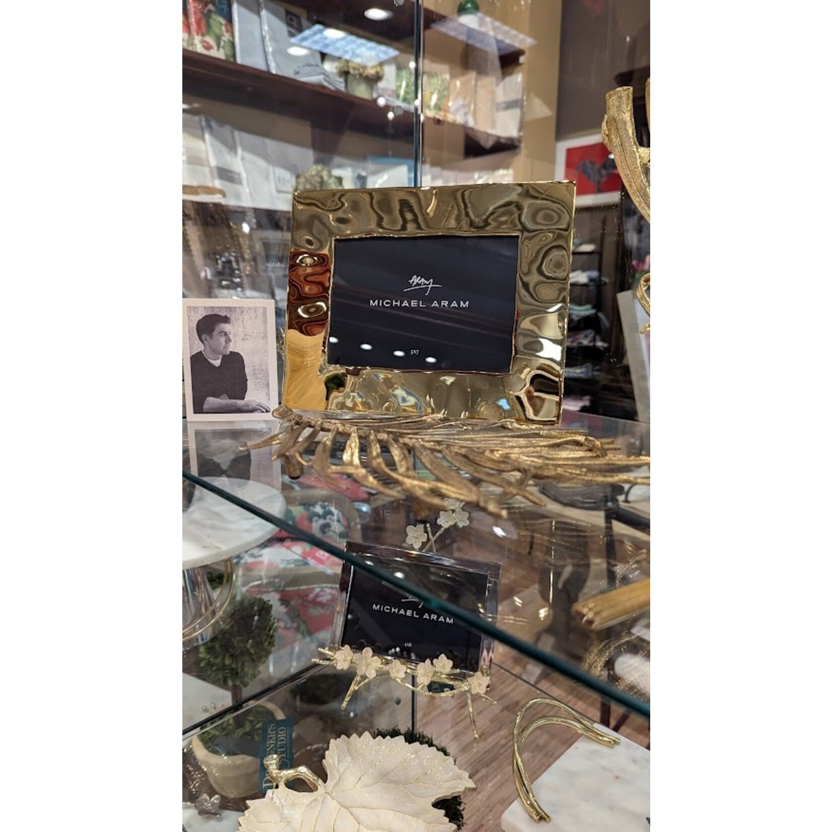 Michael Aram Reflective Photo Frame Gold 5x7
