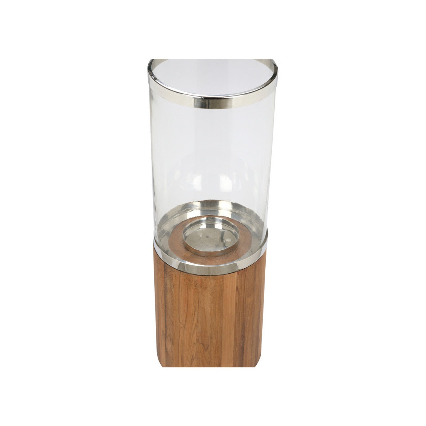 Wildwood Muskoka Teak & Glass Candleholder Lantern