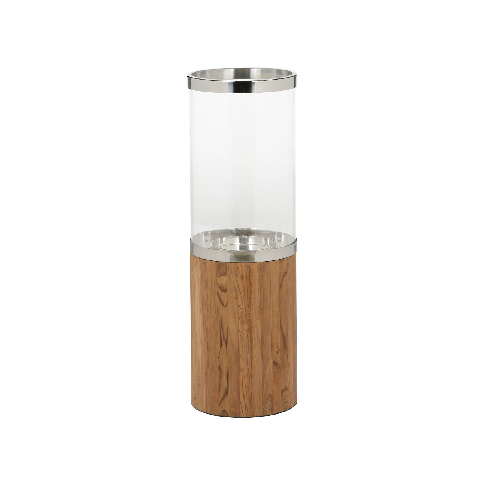 Wildwood Muskoka Teak & Glass Candleholder Lantern