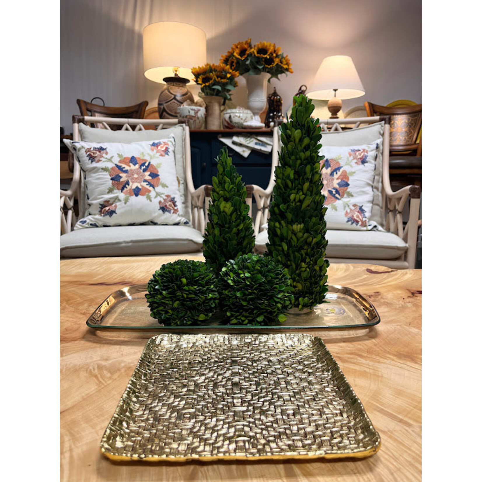 Winward Home Preserved Boxwood Ball 5"