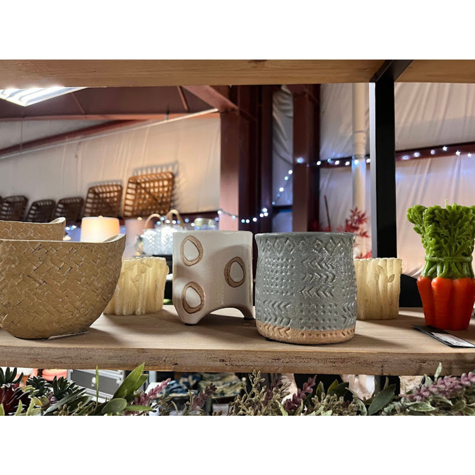 Napa Home and Garden Amory Mid-Century Cachepot - Large 6.75" x 6.75"