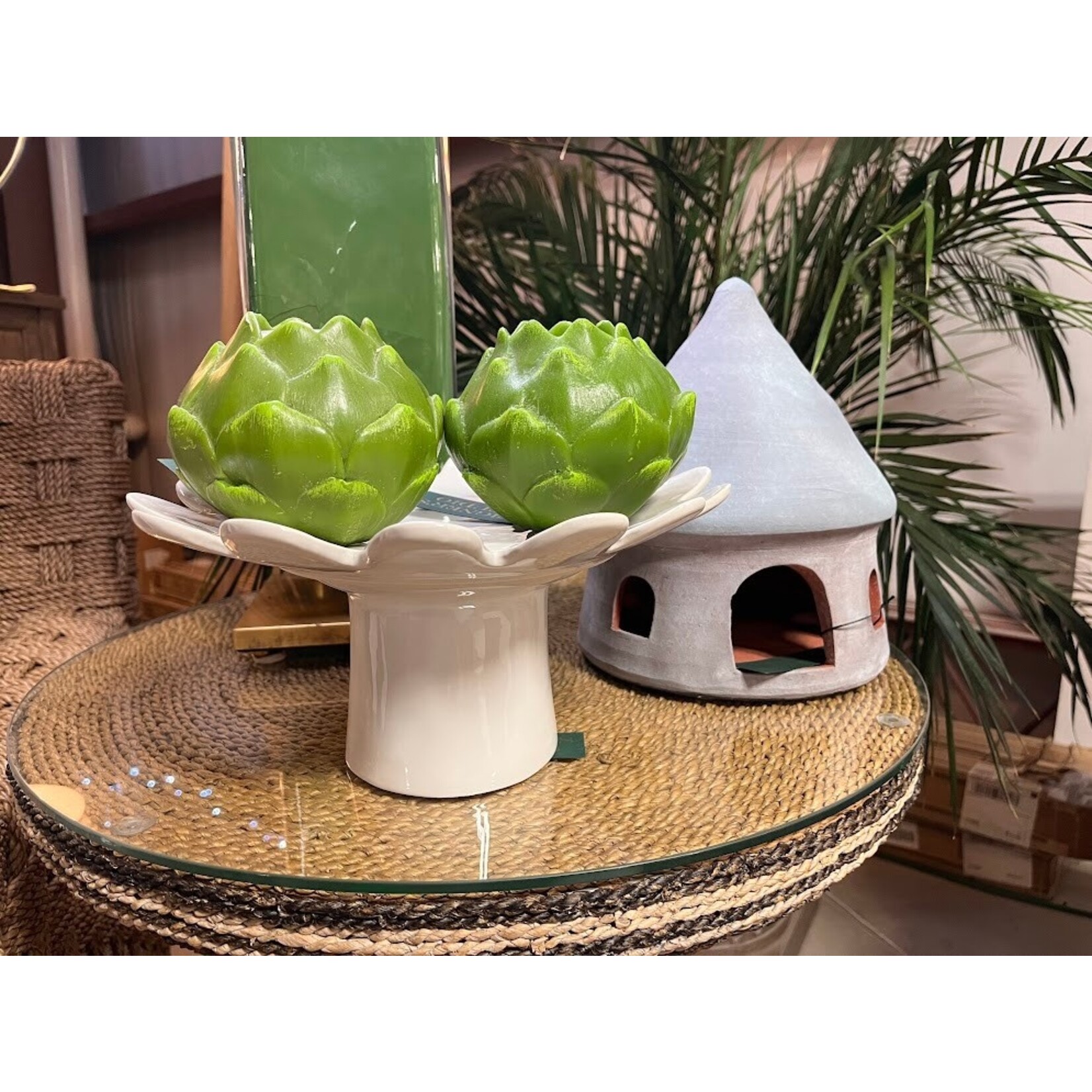 Point a la Ligne Artichoke Refillable Candle