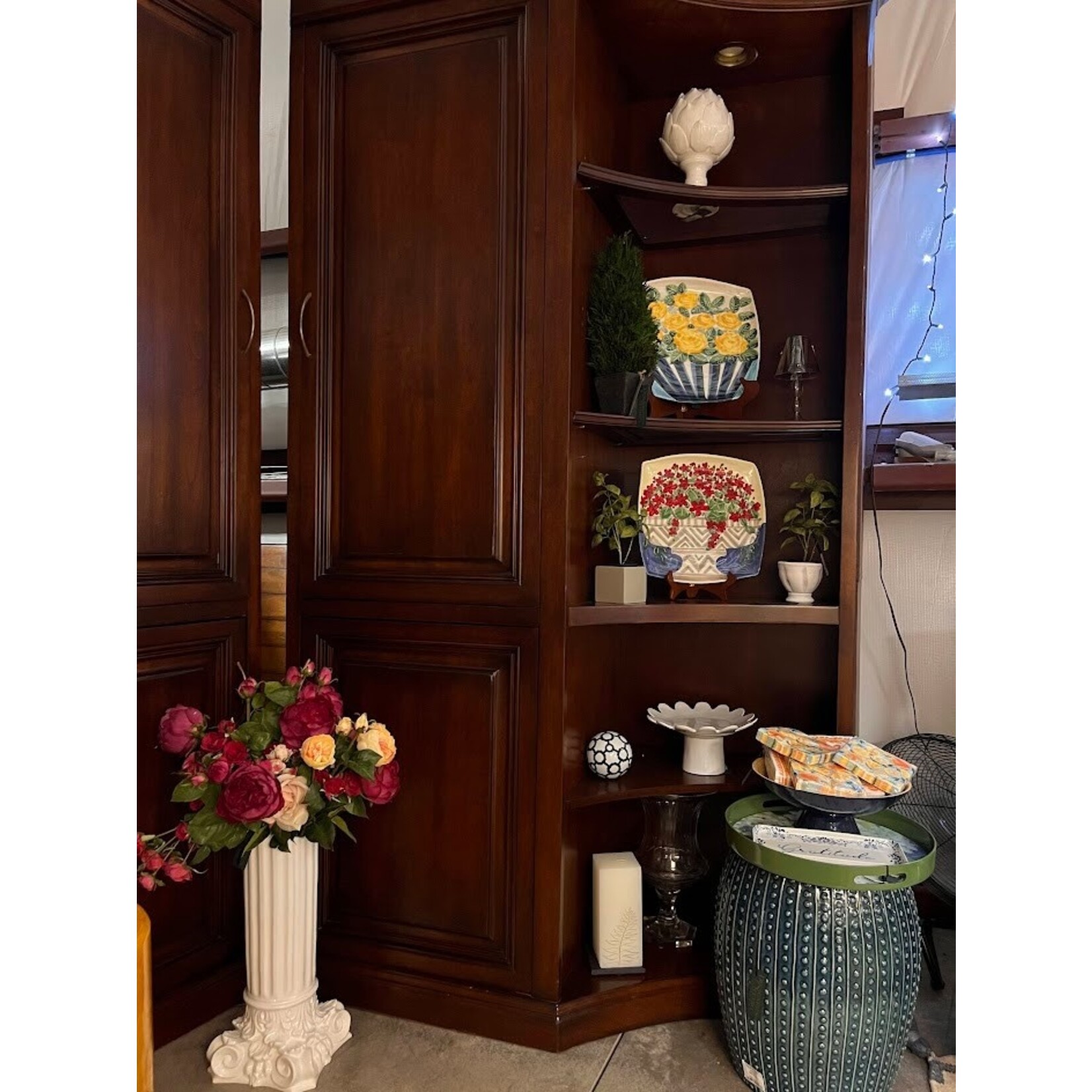 Napa Home and Garden Bree Teal Blue Stool