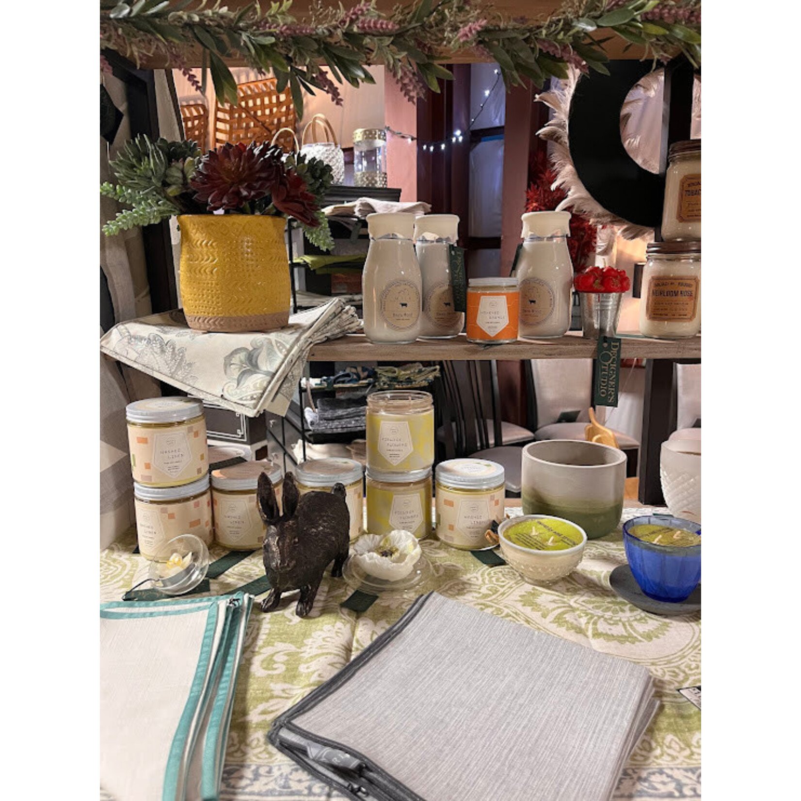 Napa Home and Garden Ashland Green Cylinder Cachepot - Small 5.5" x 4.25"