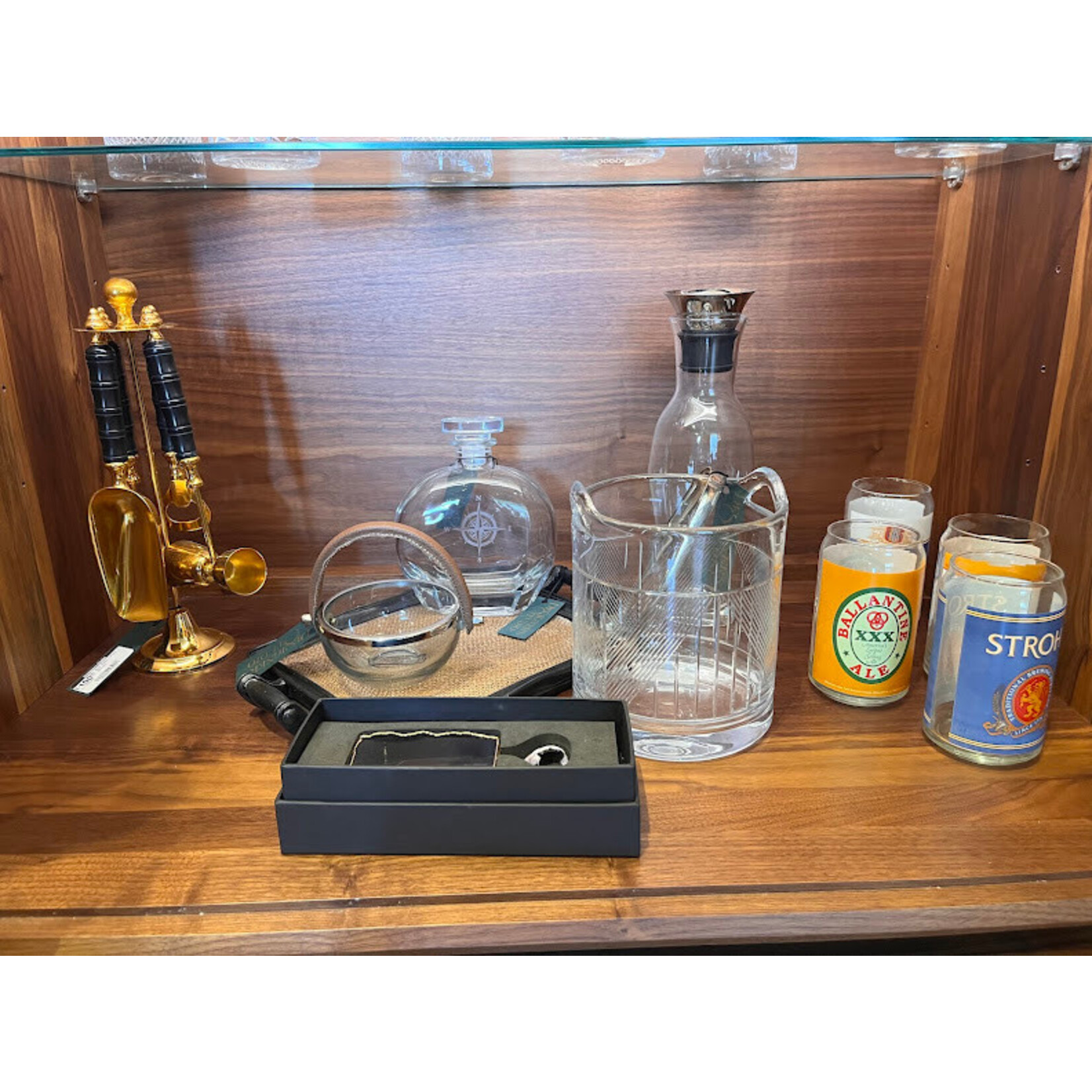 Rolf Glass Compass Rose 23oz Whiskey Decanter