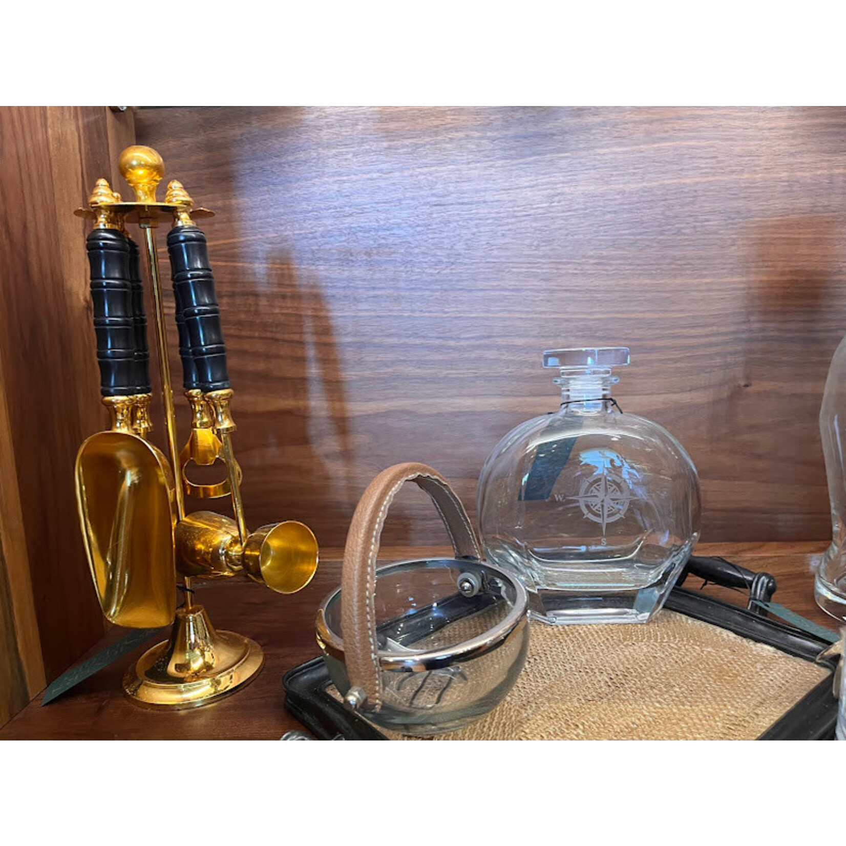 Rolf Glass Compass Rose 23oz Whiskey Decanter