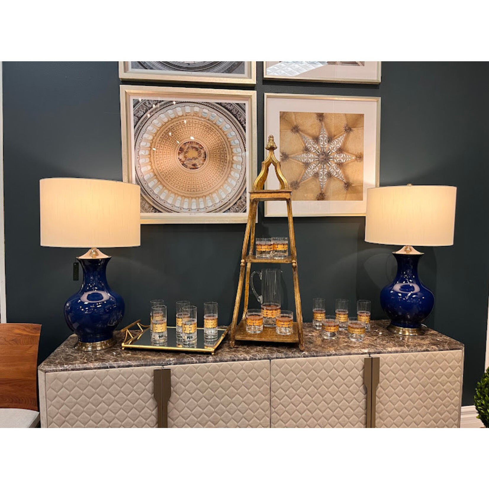 Napa Home and Garden Daphne Mirrored Tray With Handles