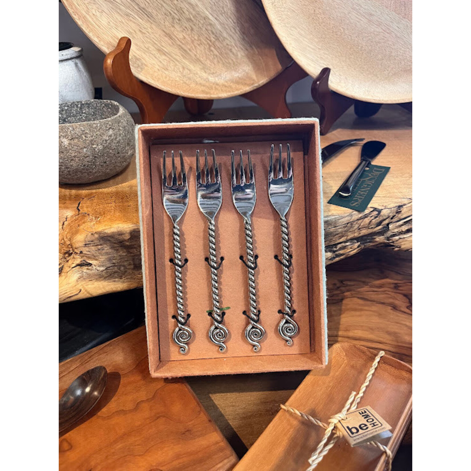 Mantra International Troy Condiment Fork Set