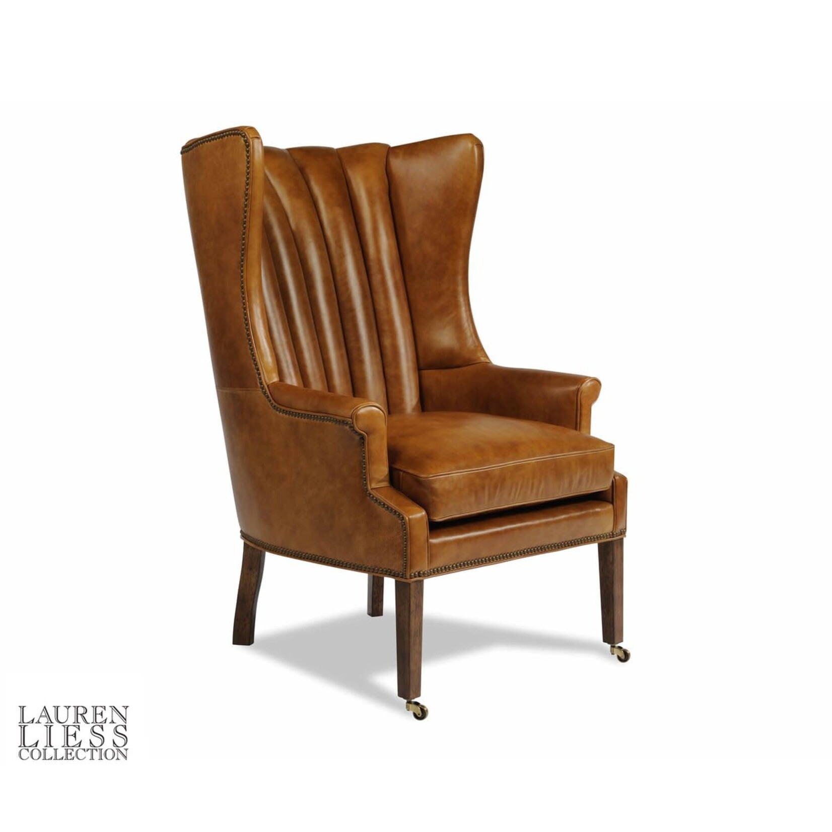 Taylor King Philosopher Wing Chair Uproar Dark Ivy