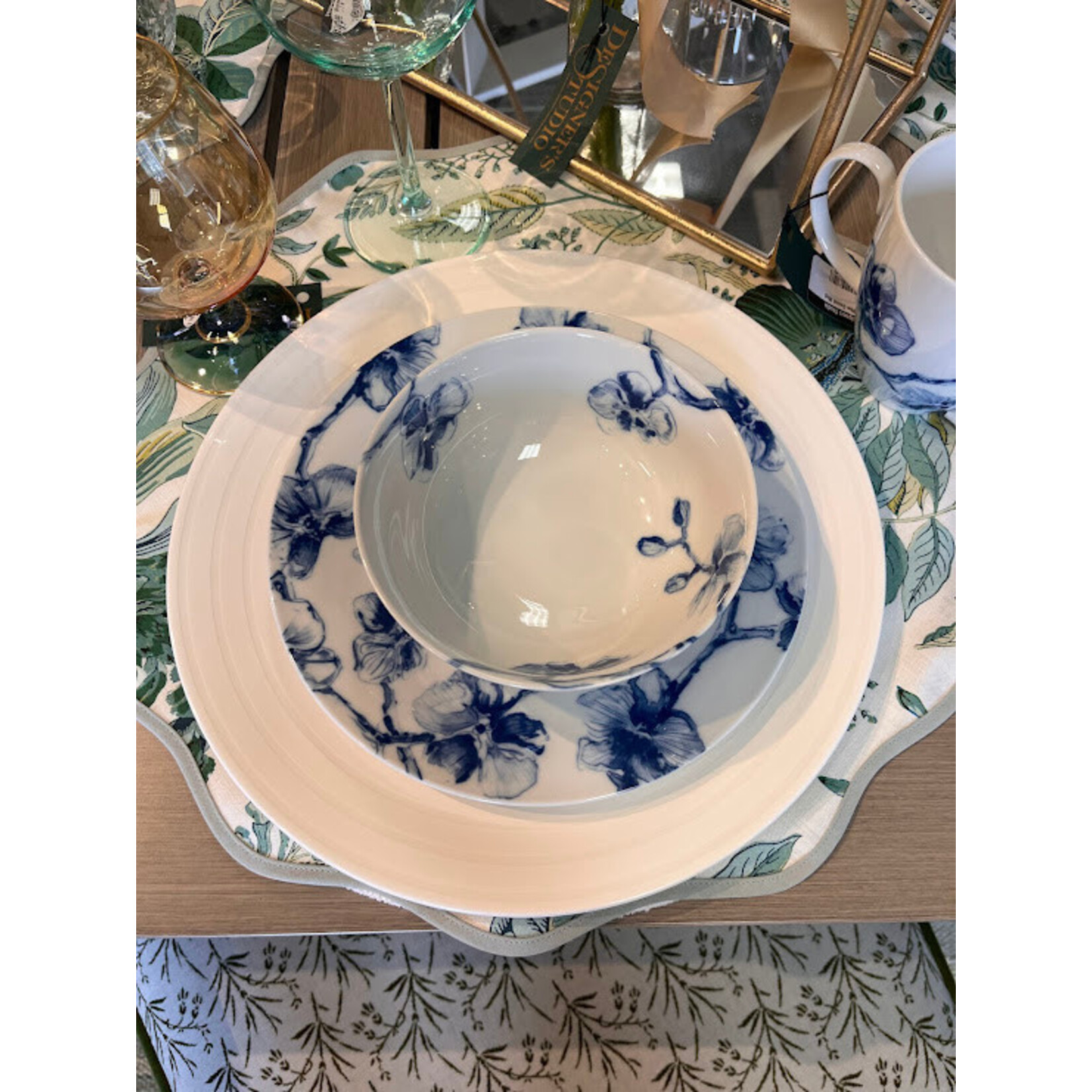 Michael Aram Blue Orchid Dinnerware 4 Piece Place Setting