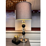 Wildwood Black & Crystal Faceted Balls Lamp