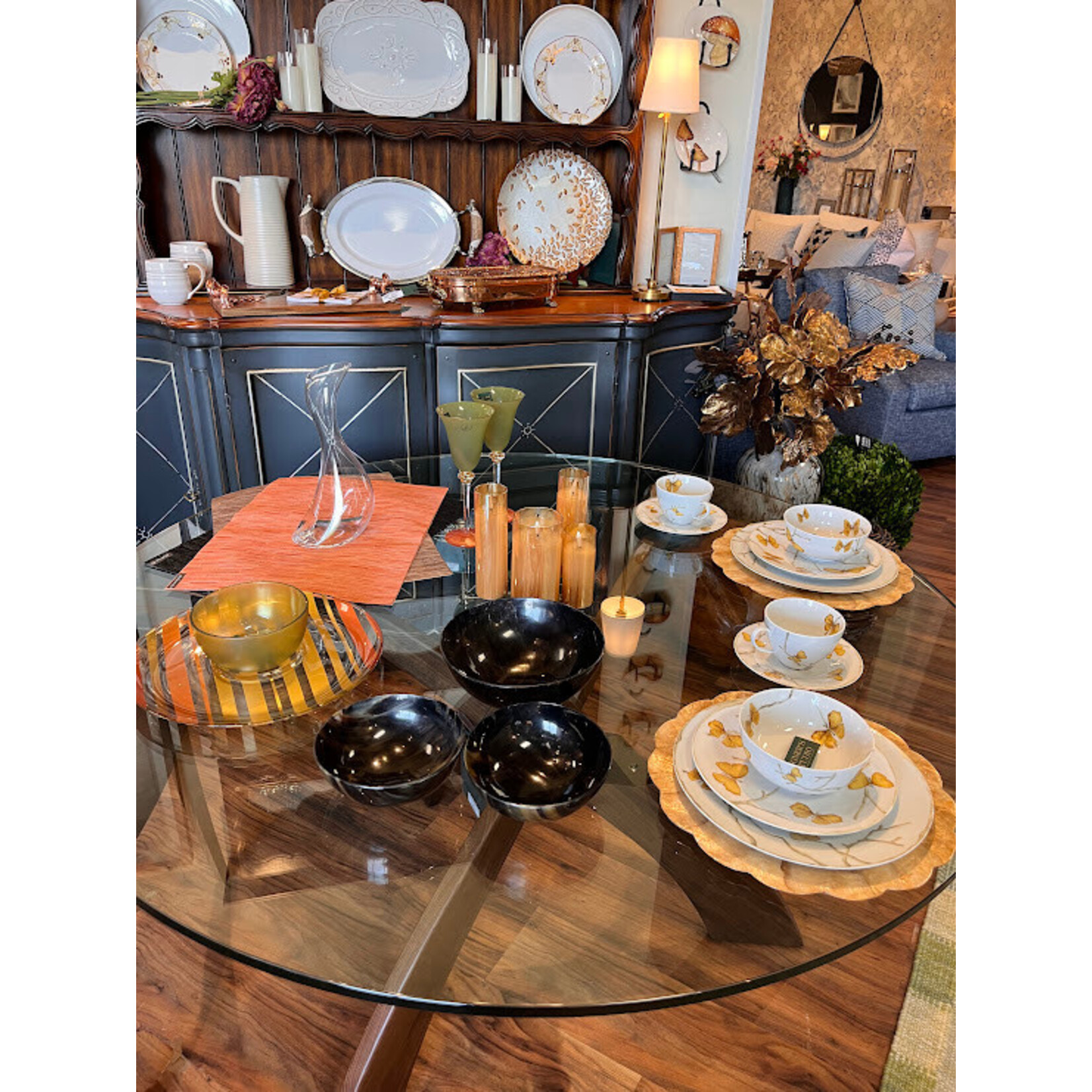 Carole Stupell LTD Natural African Horn Salad 3 Piece Set
