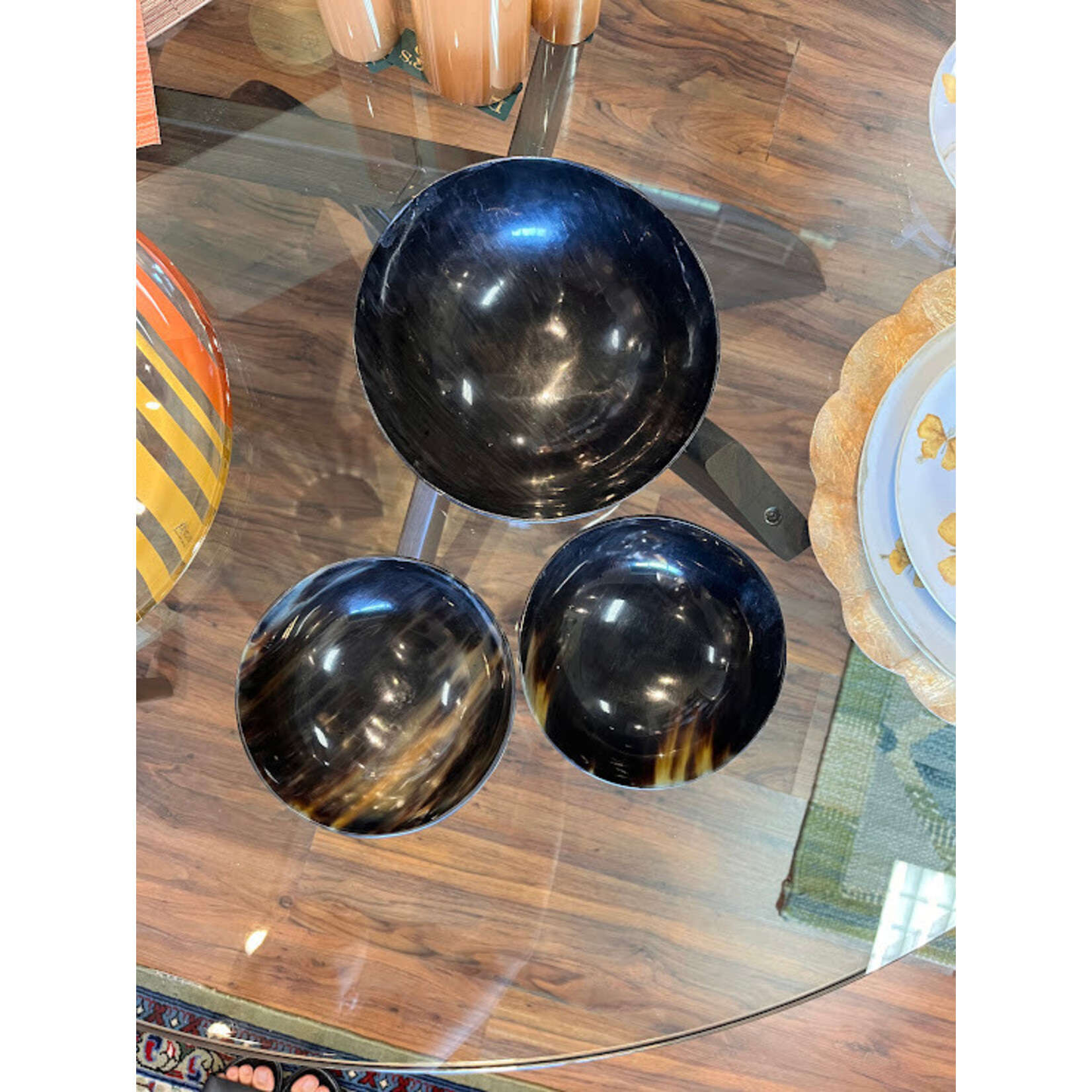 Carole Stupell LTD Natural African Horn Salad 3 Piece Set