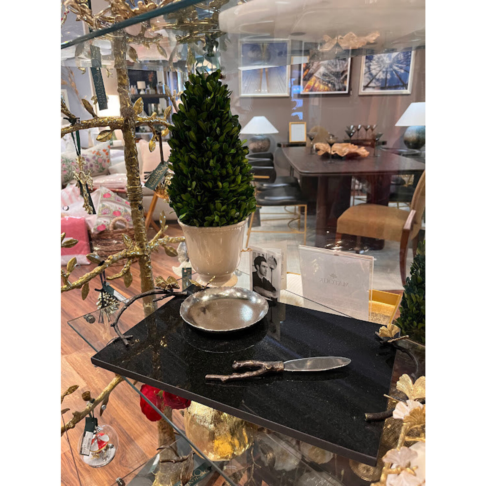 Michael Aram Butterfly Ginkgo Round Trinket Tray