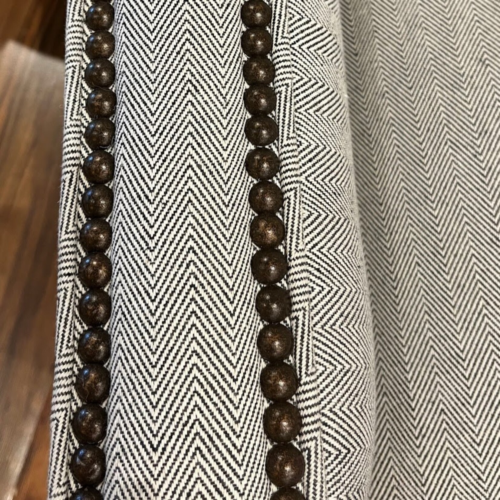 Taylor King Larsen Swivel Chair Lauren Herringbone